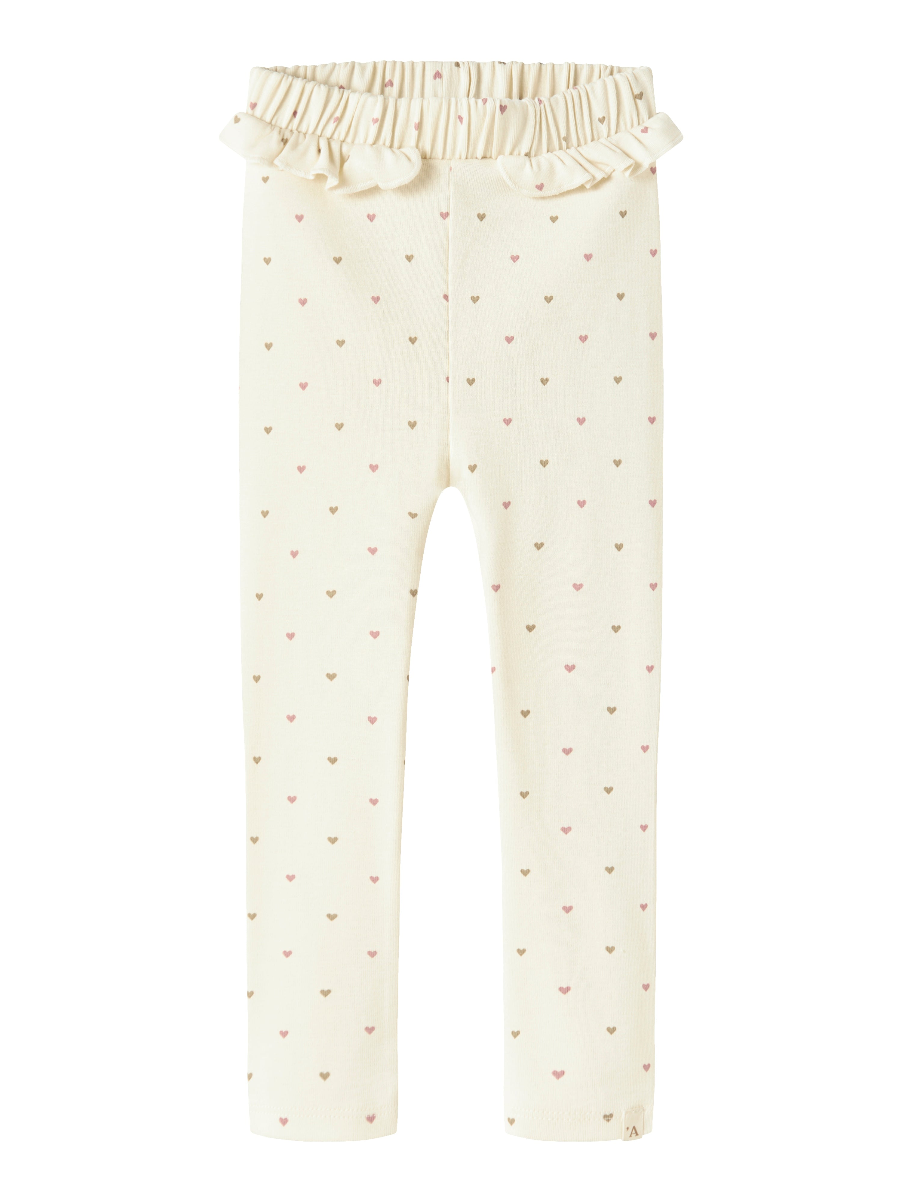 Lil Atelier Lalo Tai Leggings - Turtledove/Heart