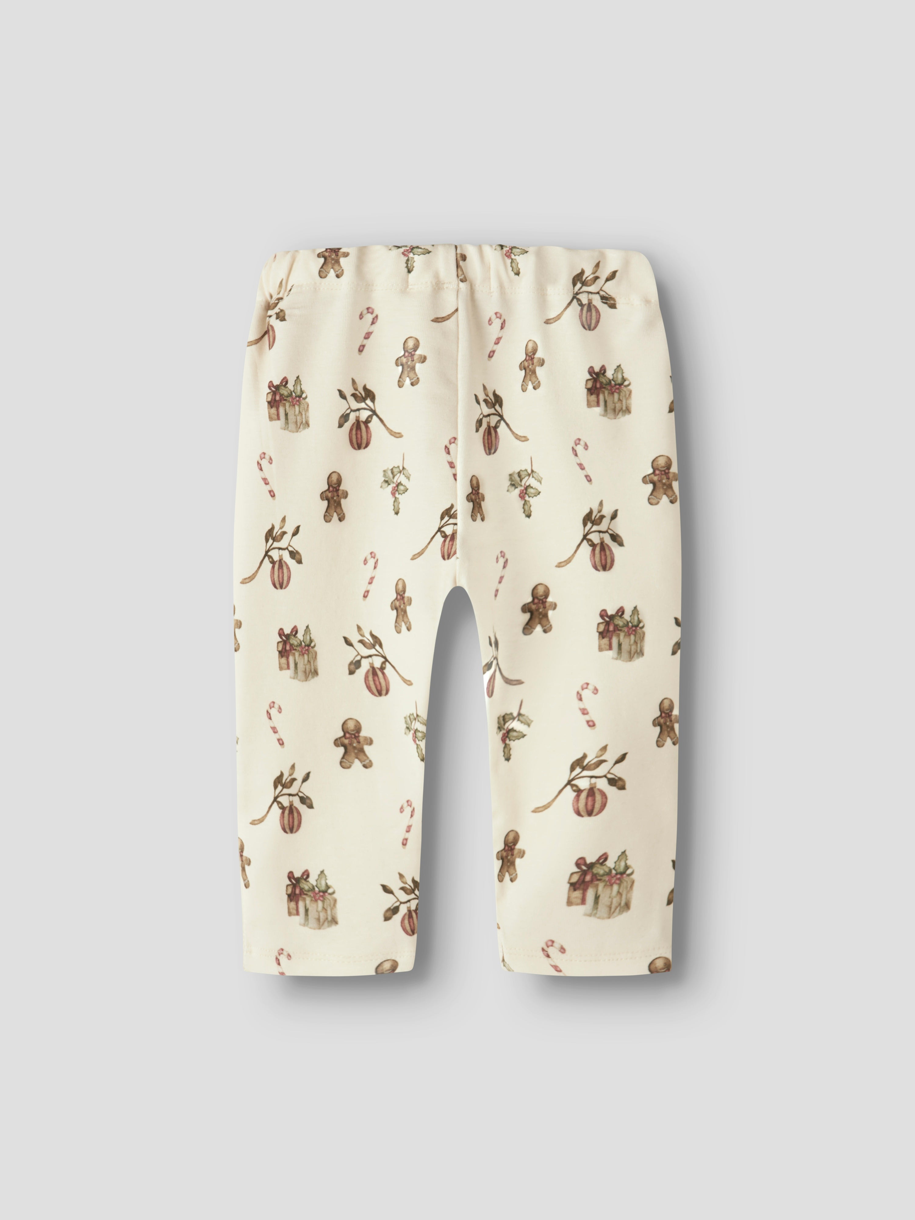 Lil Atelier Layo Gan Pants - Turtledove/Christmas