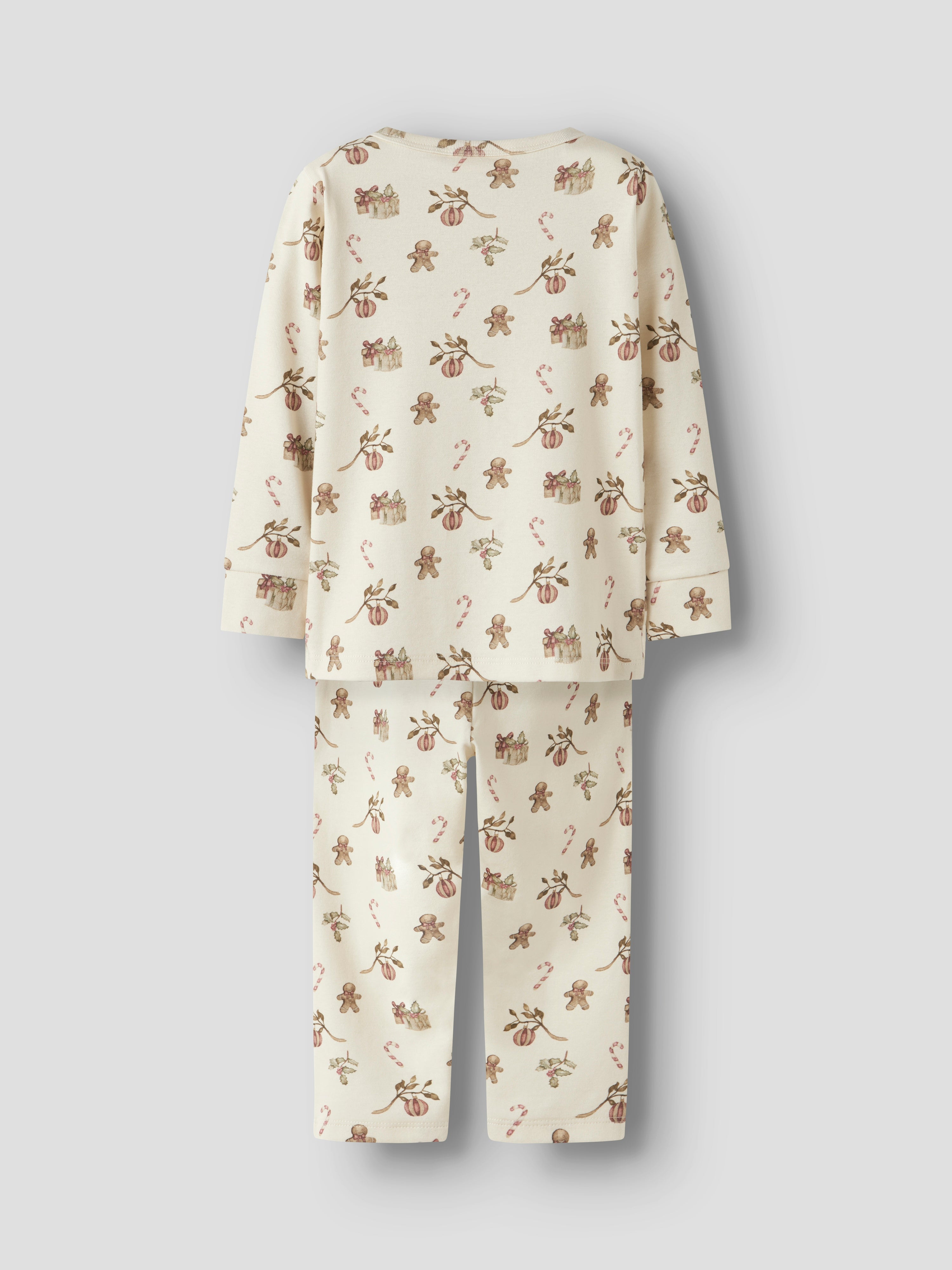 Lil Atelier Layo Git LS Nightset - Turtledove/Christmas