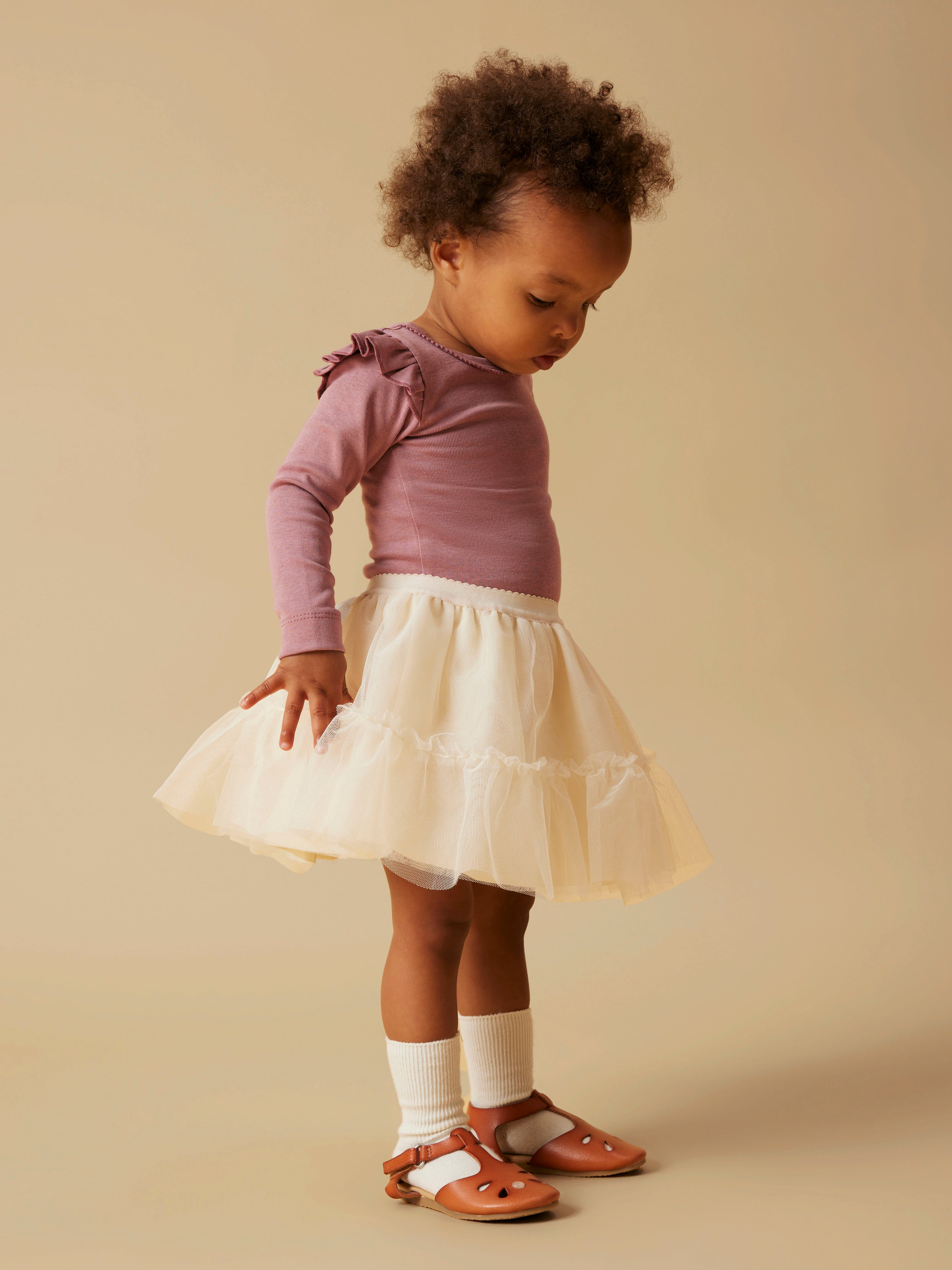 Lil Atelier Sarina Tulle Skirt Bloomers - Pistachio Shell