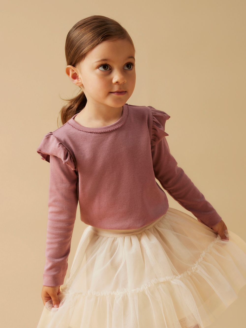 Lil Atelier Layo Sev Slim Top - Nostalgia Rose