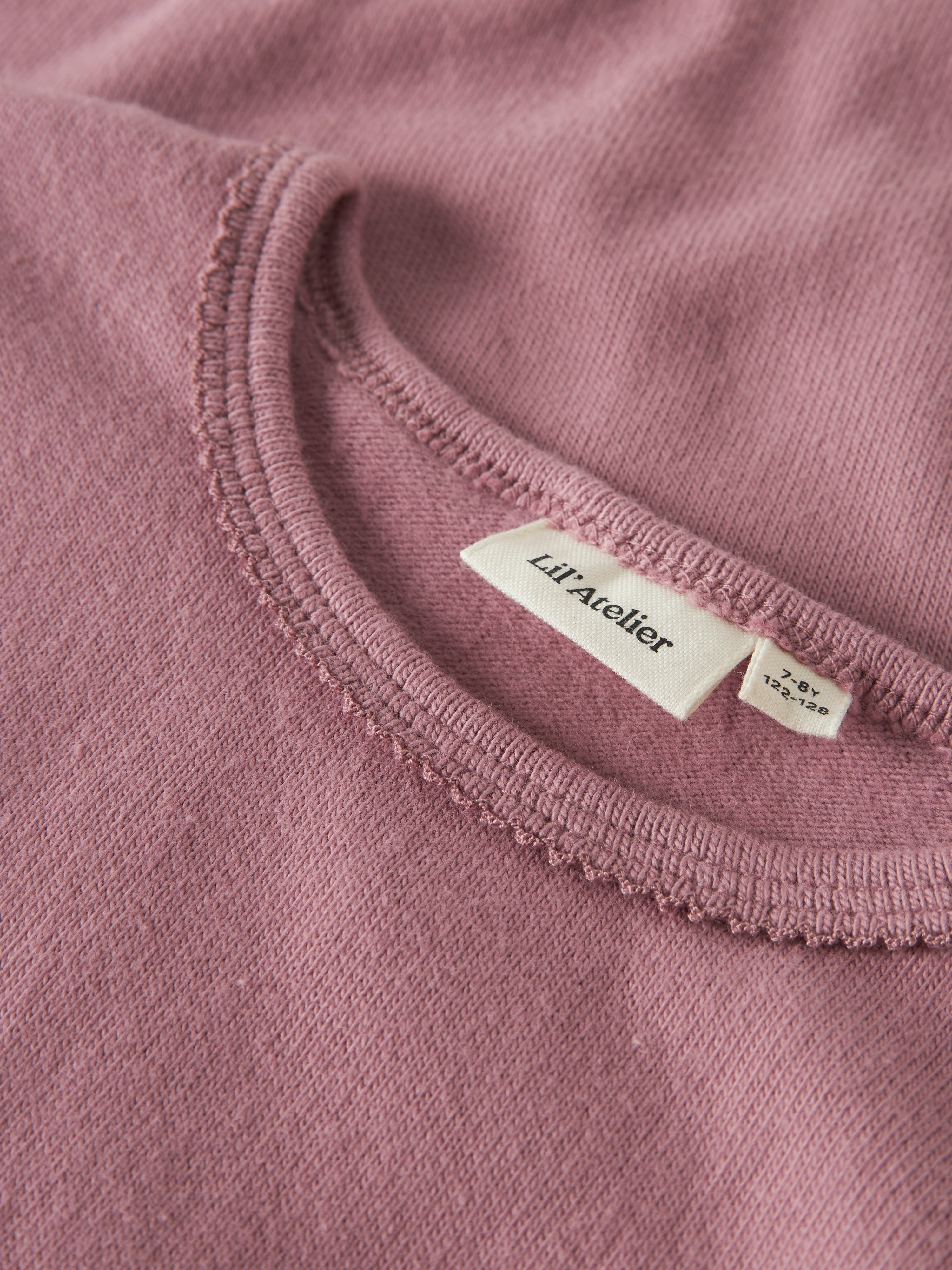 Lil Atelier Thora Haf Slim Top - Nostalgia Rose