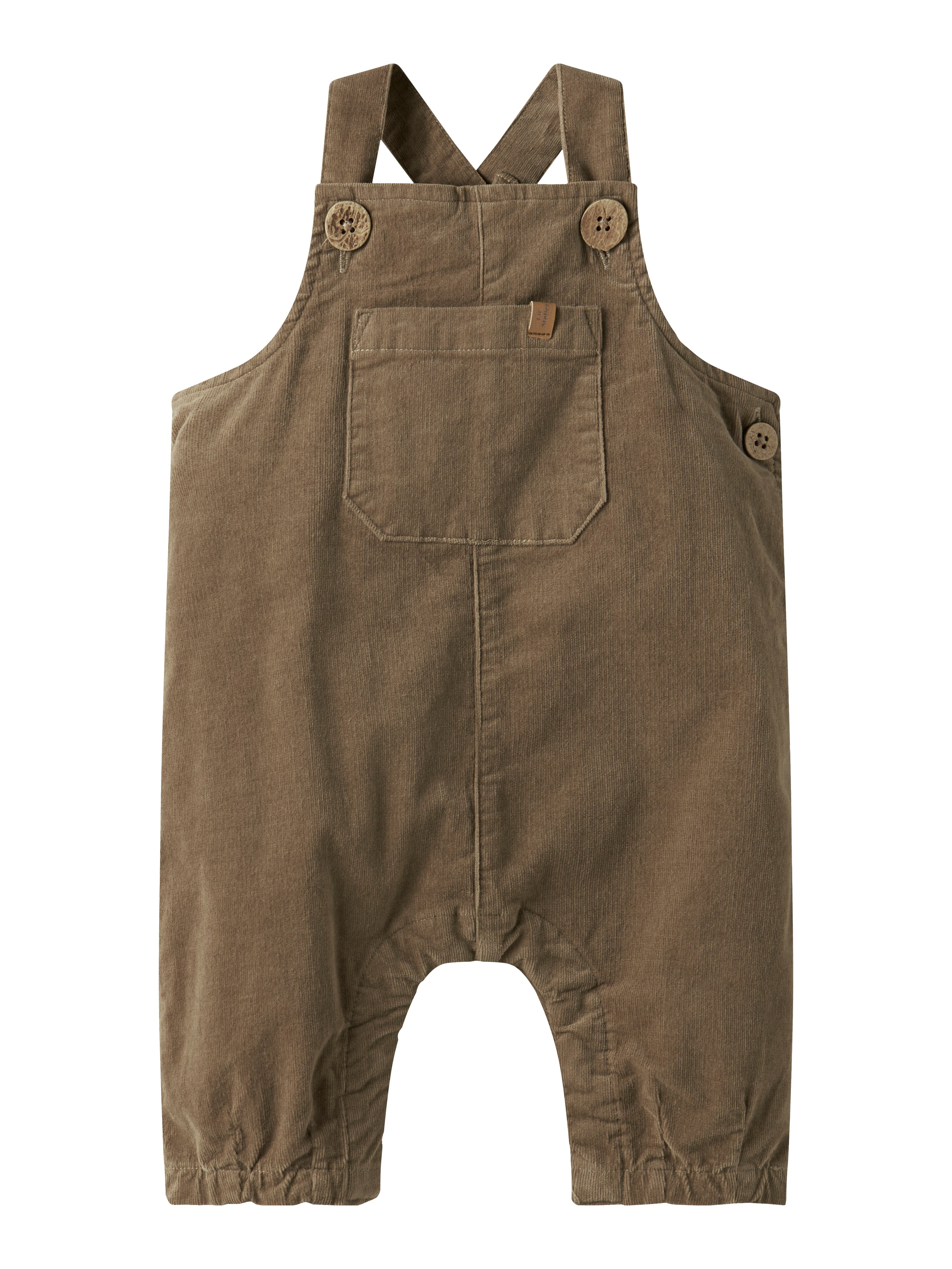 Lil Atelier Somba Loose Cord Overall - Sepia Tint