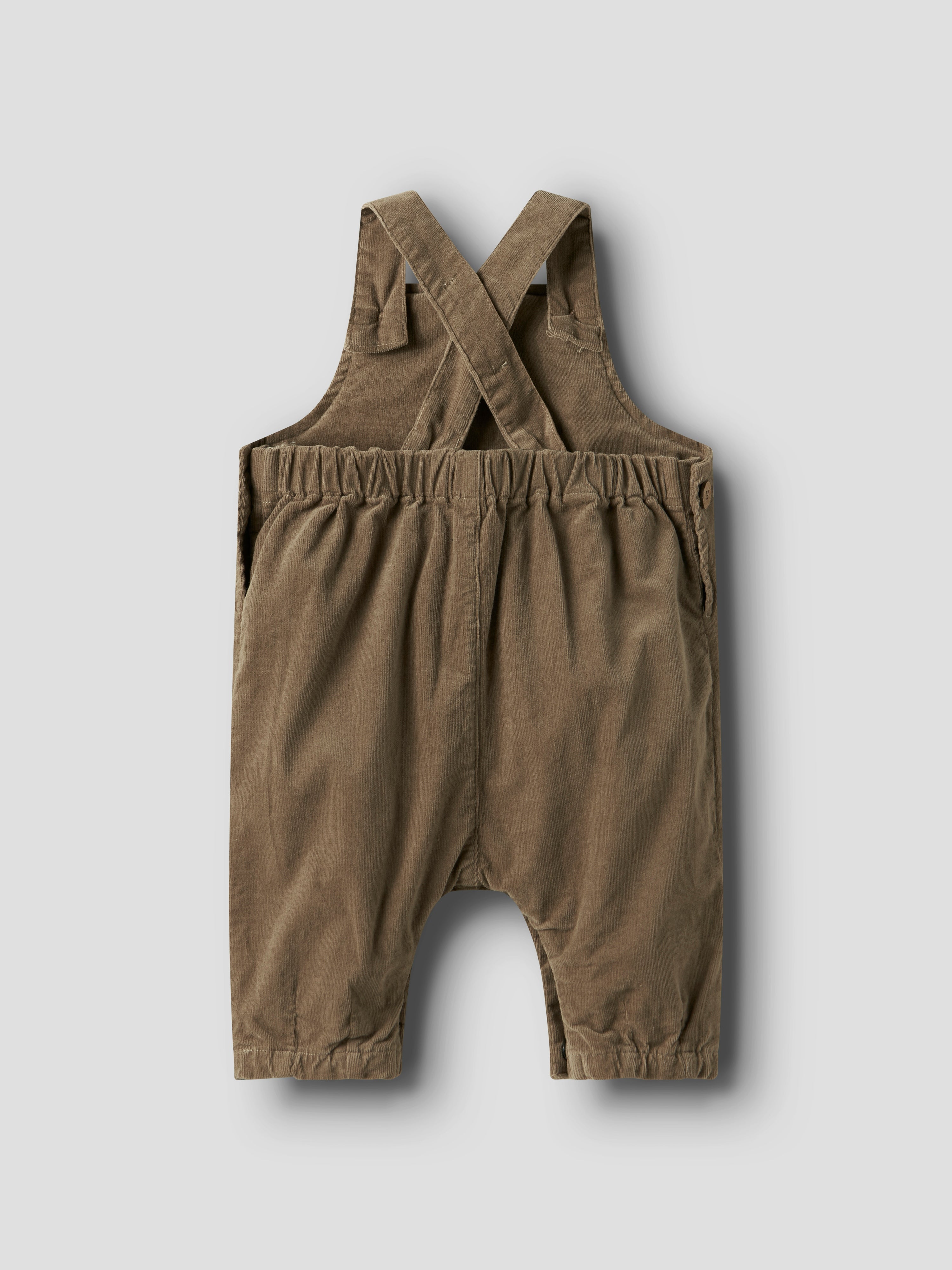 Lil Atelier Somba Loose Cord Overall - Sepia Tint