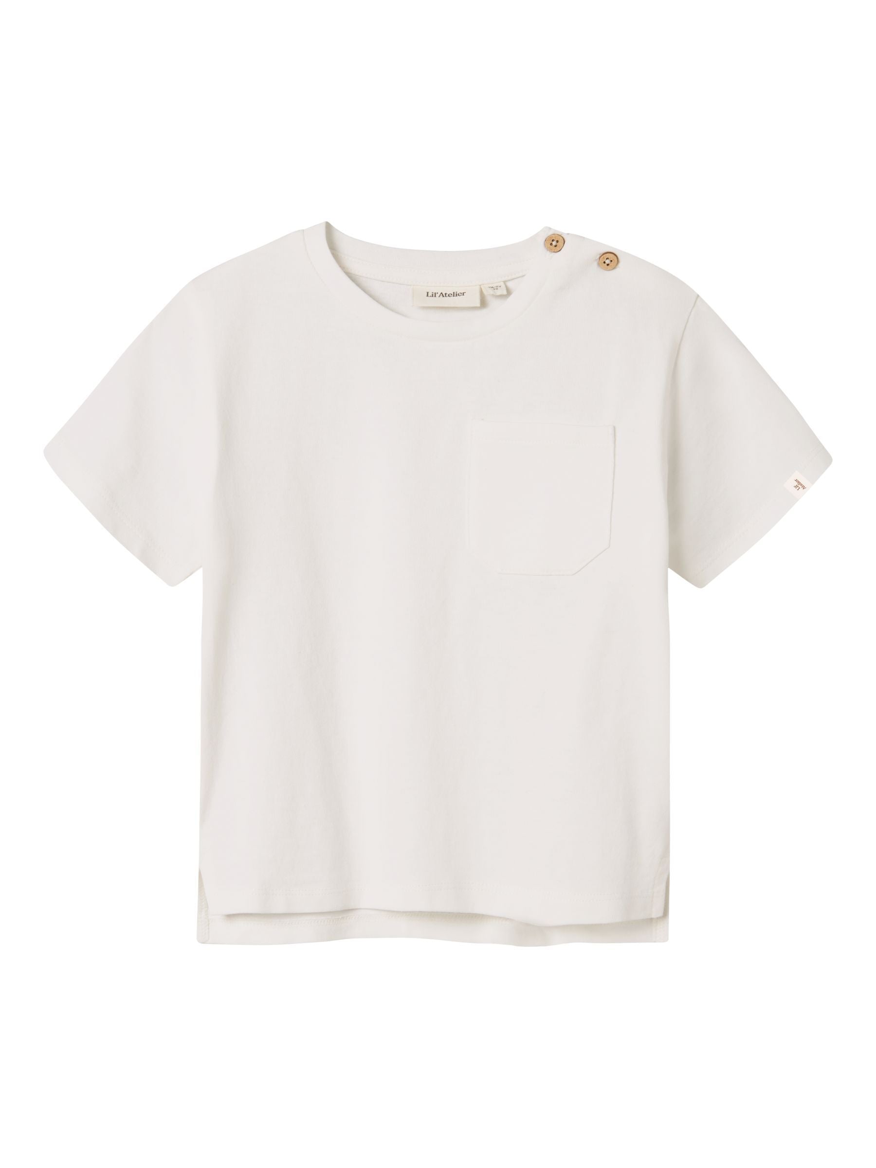 Lil Atelier Dolan SS Loose Top - Coconut Milk