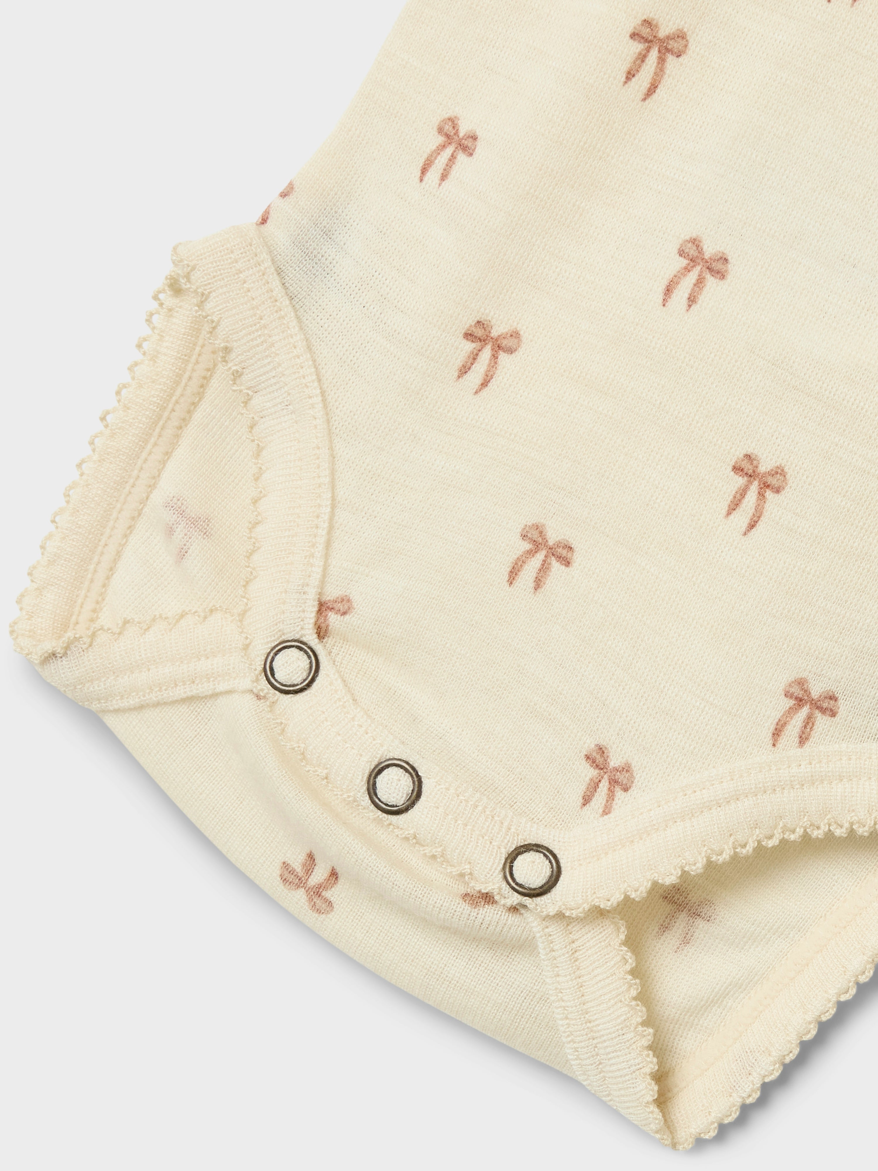 Lil Atelier Nalu Wool Body - Turtledove/Bow