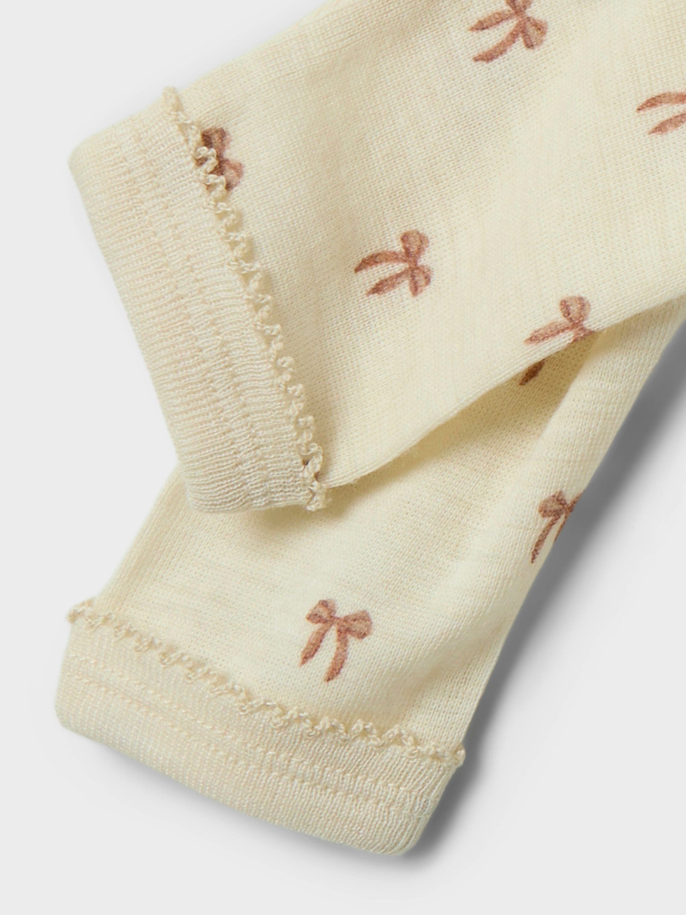 Lil Atelier Nalu Wool Leggings - Turtledove/Bow