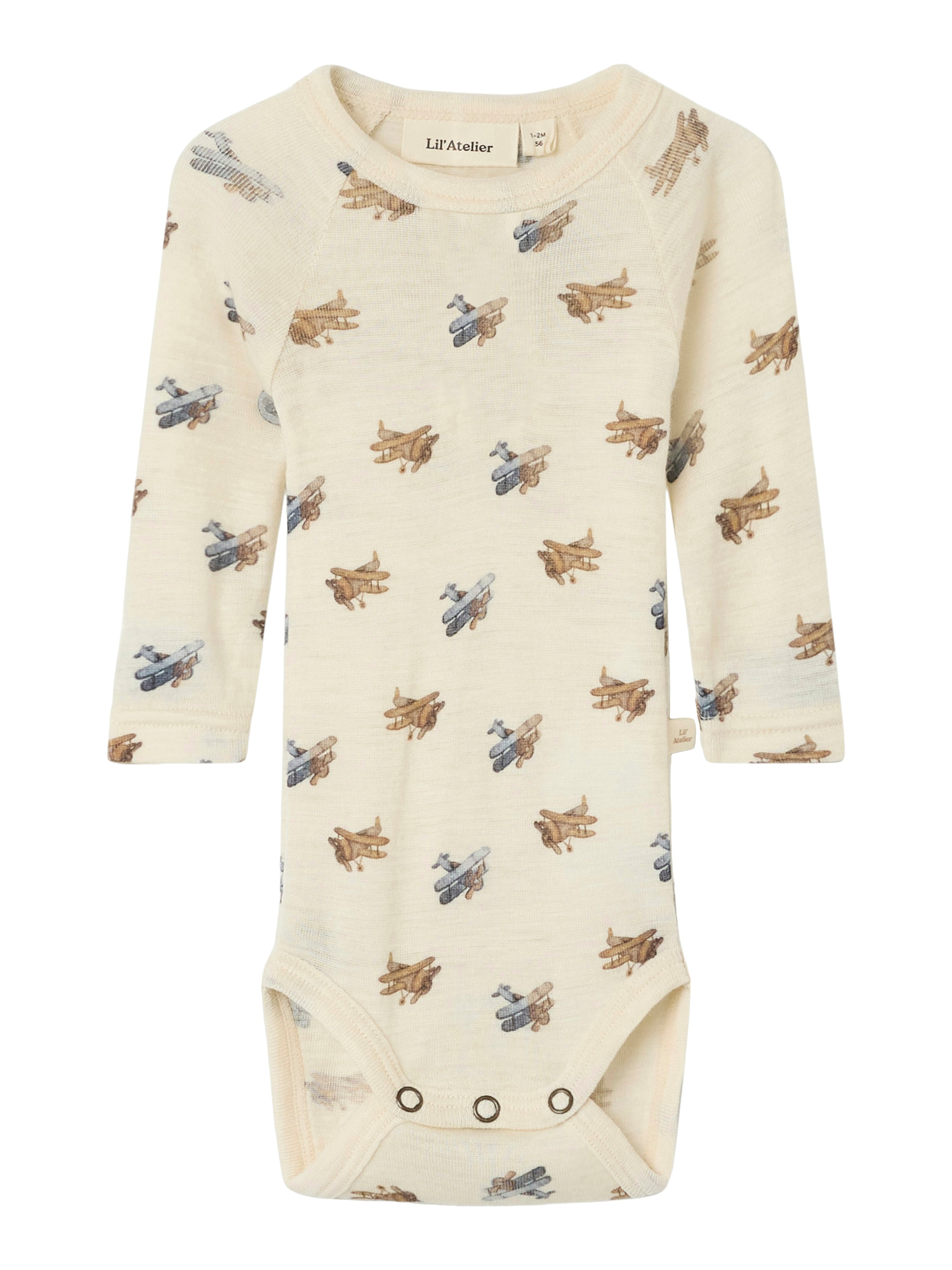Lil Atelier Nalu Wool Body - Turtledove