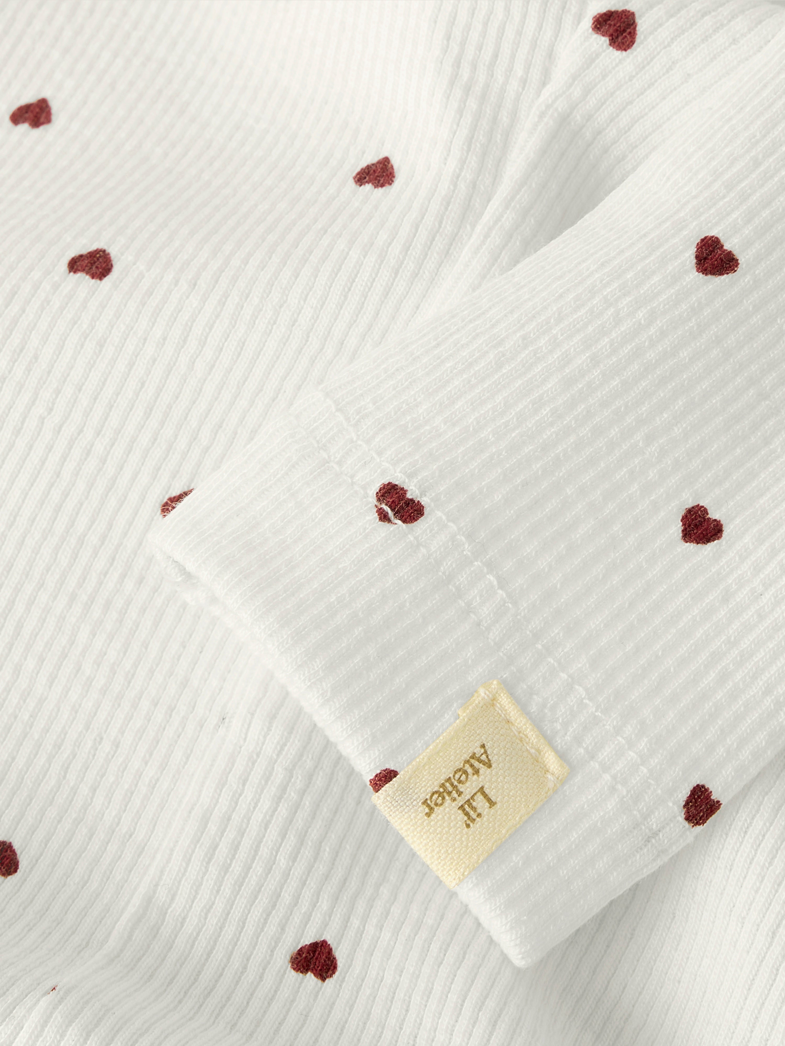 Lil Atelier Gago Slim Leggings NOOS - Coconut Milk Heart