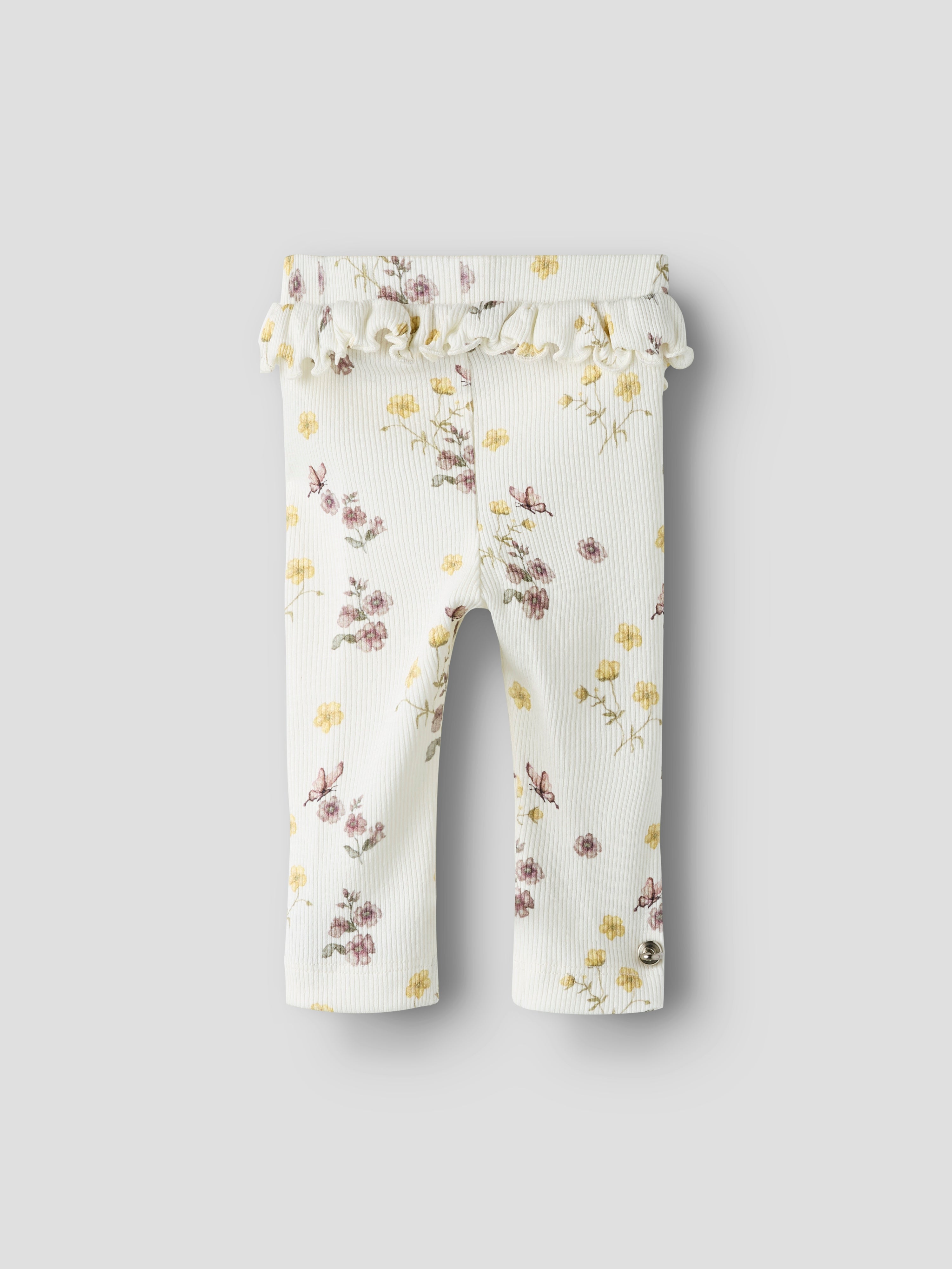 Lil Atelier Gavo Efi Slim Leggings NOOS - Coconut Milk/Flower Mix