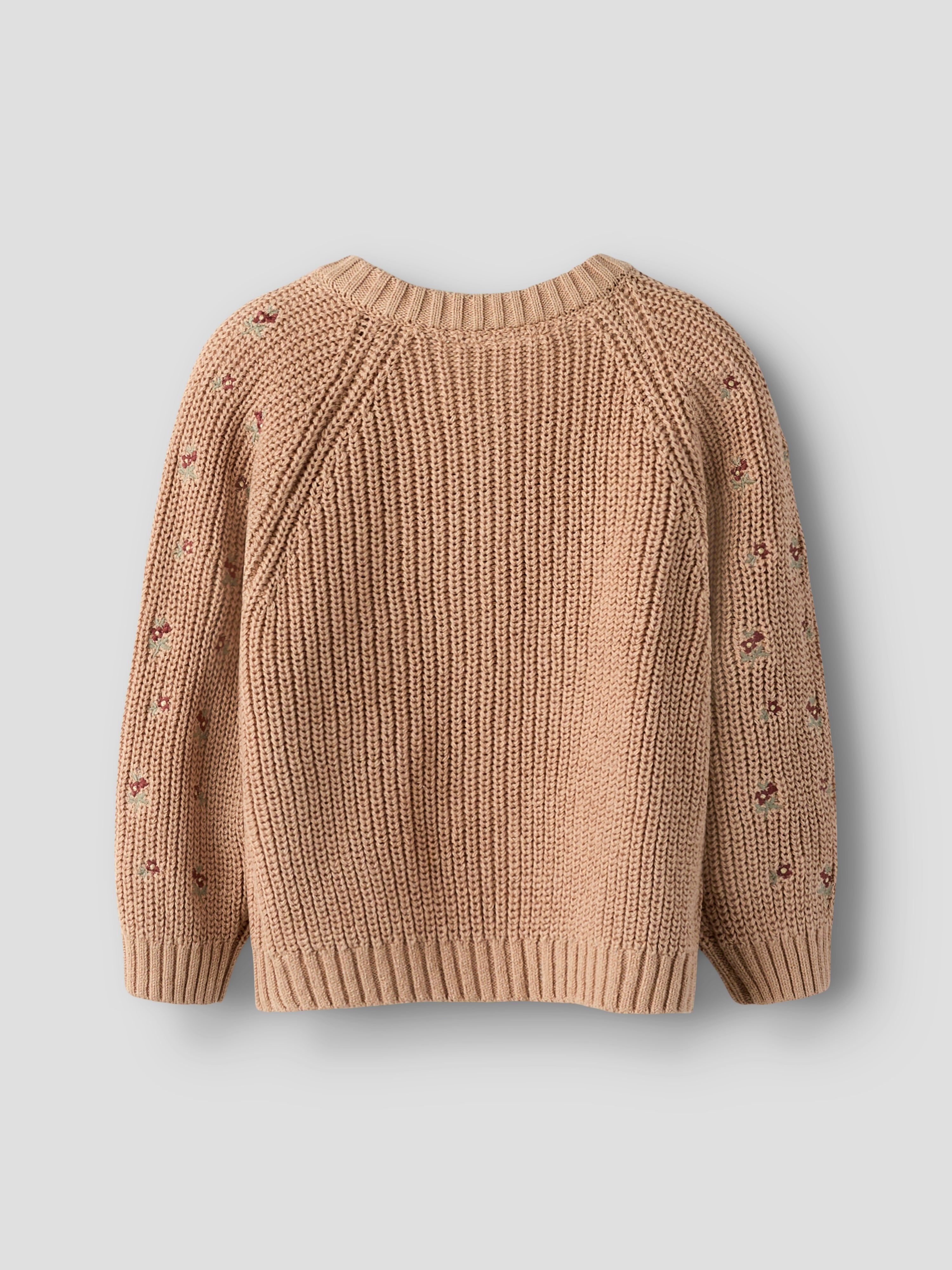 Lil Atelier Emlen Emb AO LS Knit Cardigan - Roebuck