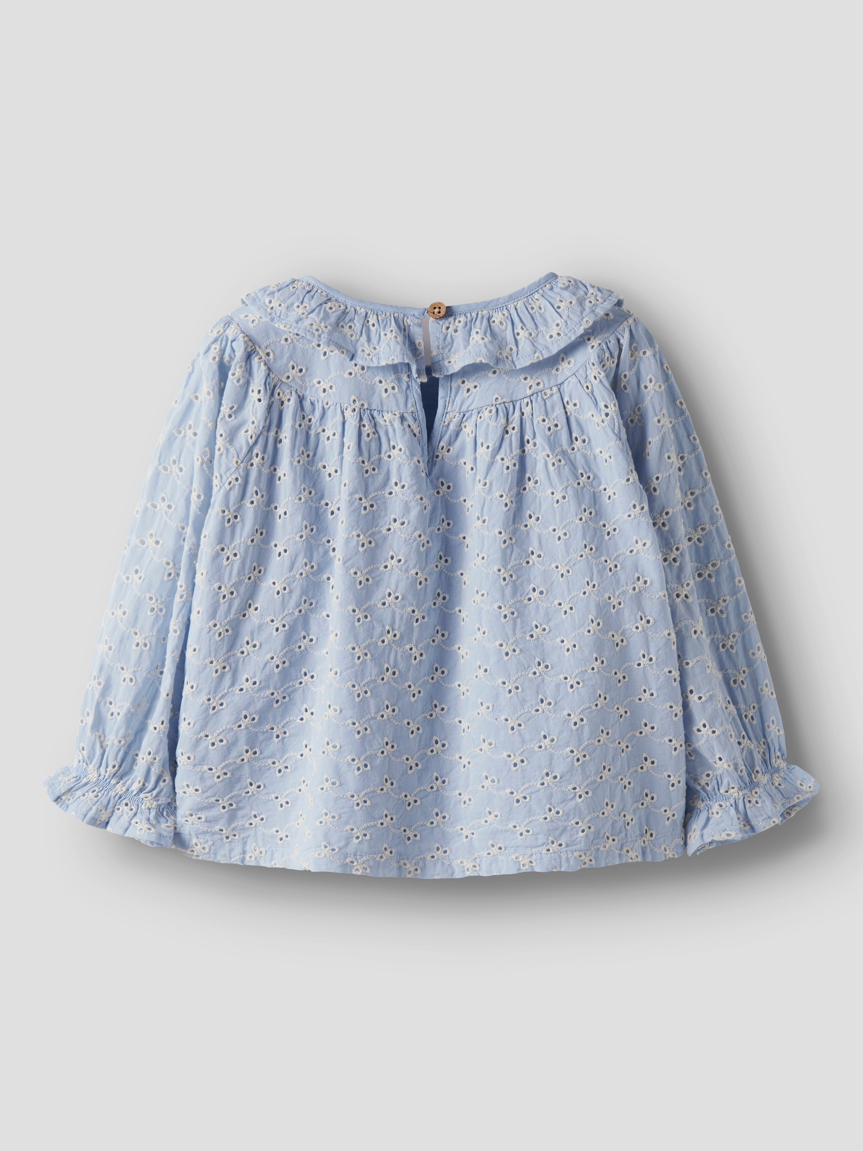 Lil Atelier Tessie LS Loose Shirt - Zen Blue
