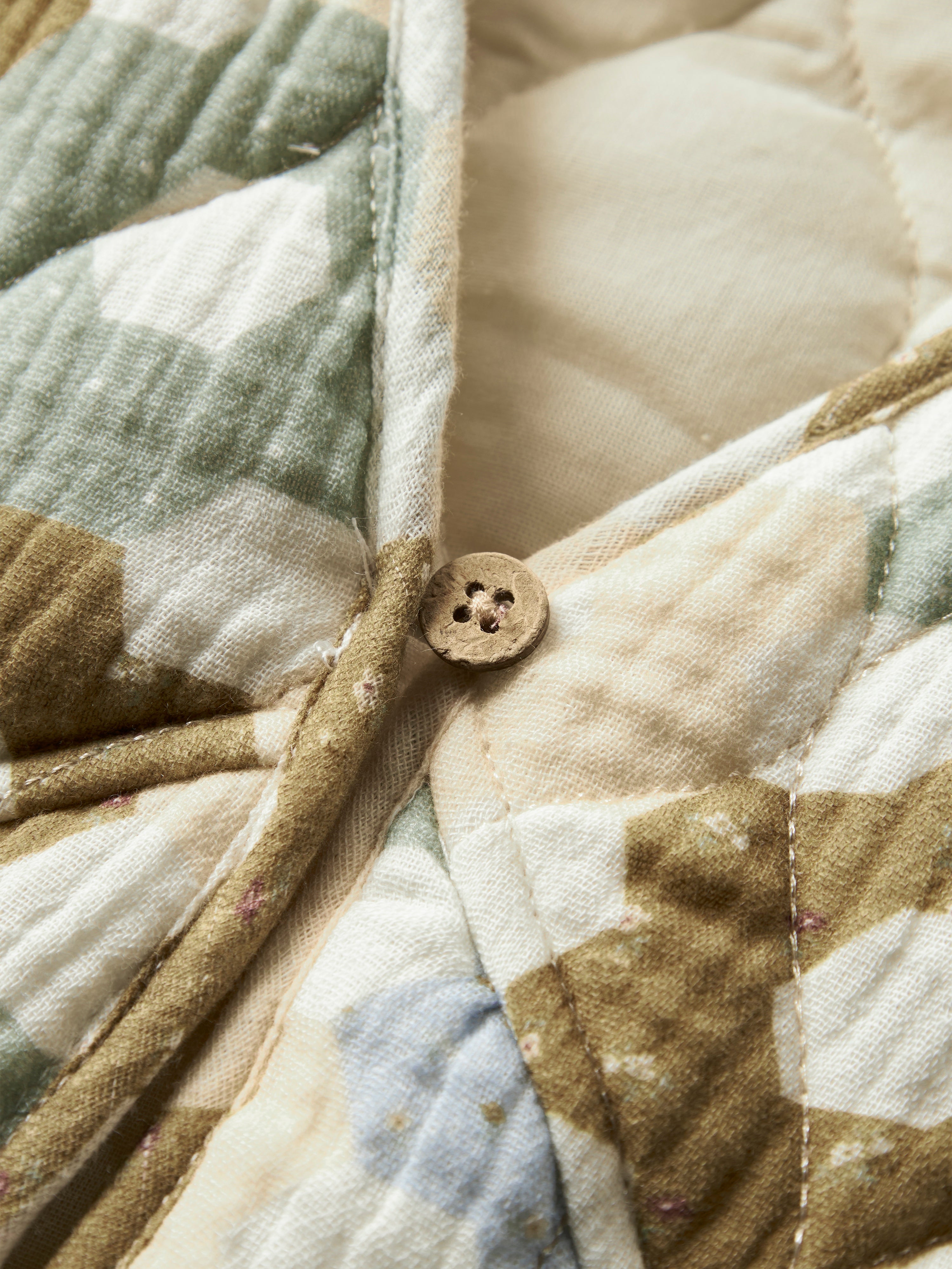 Lil Atelier Talia Quilt Vest - Coconut Milk