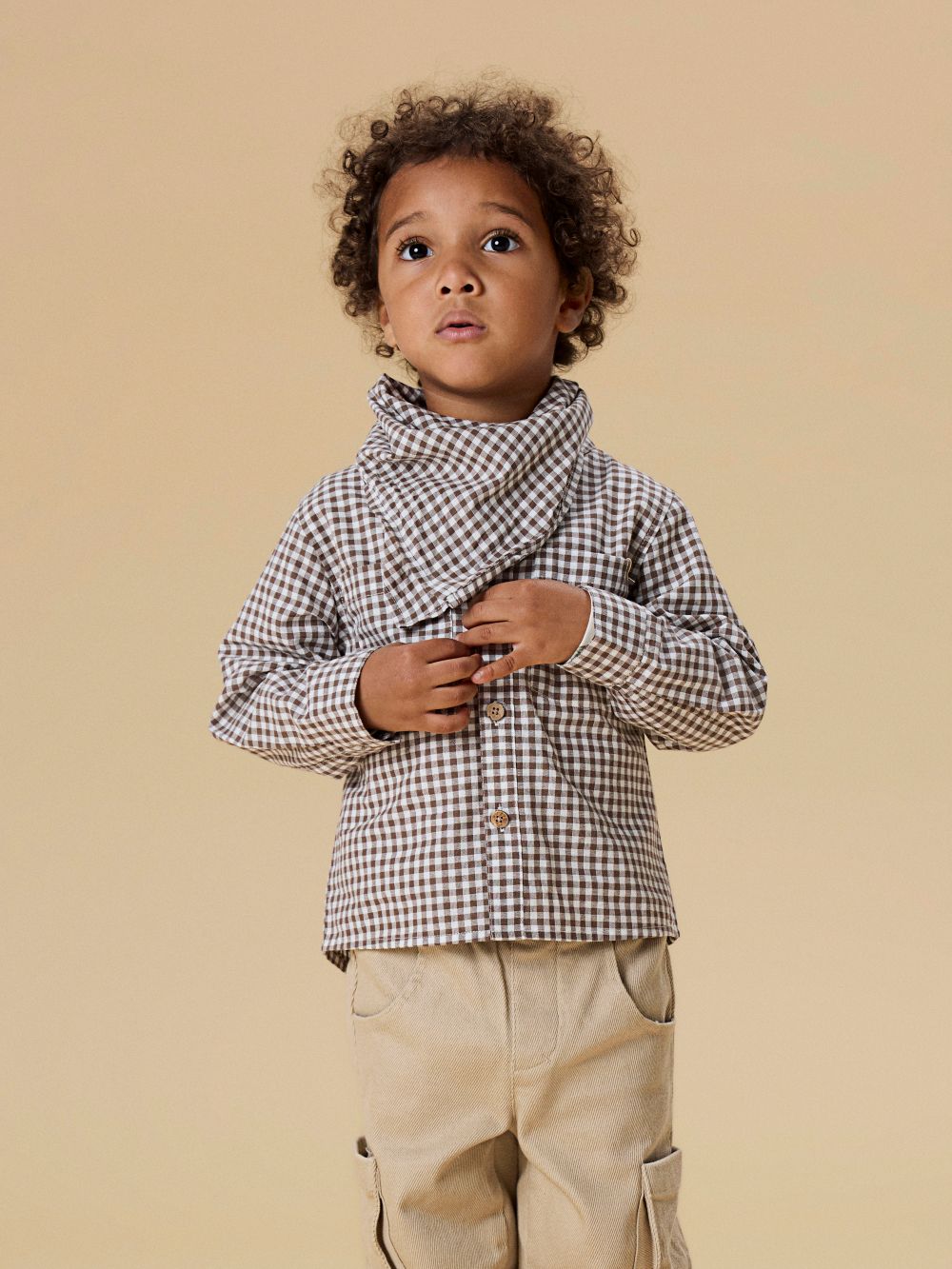 Lil Atelier Tallula LS Shirt - Shitake