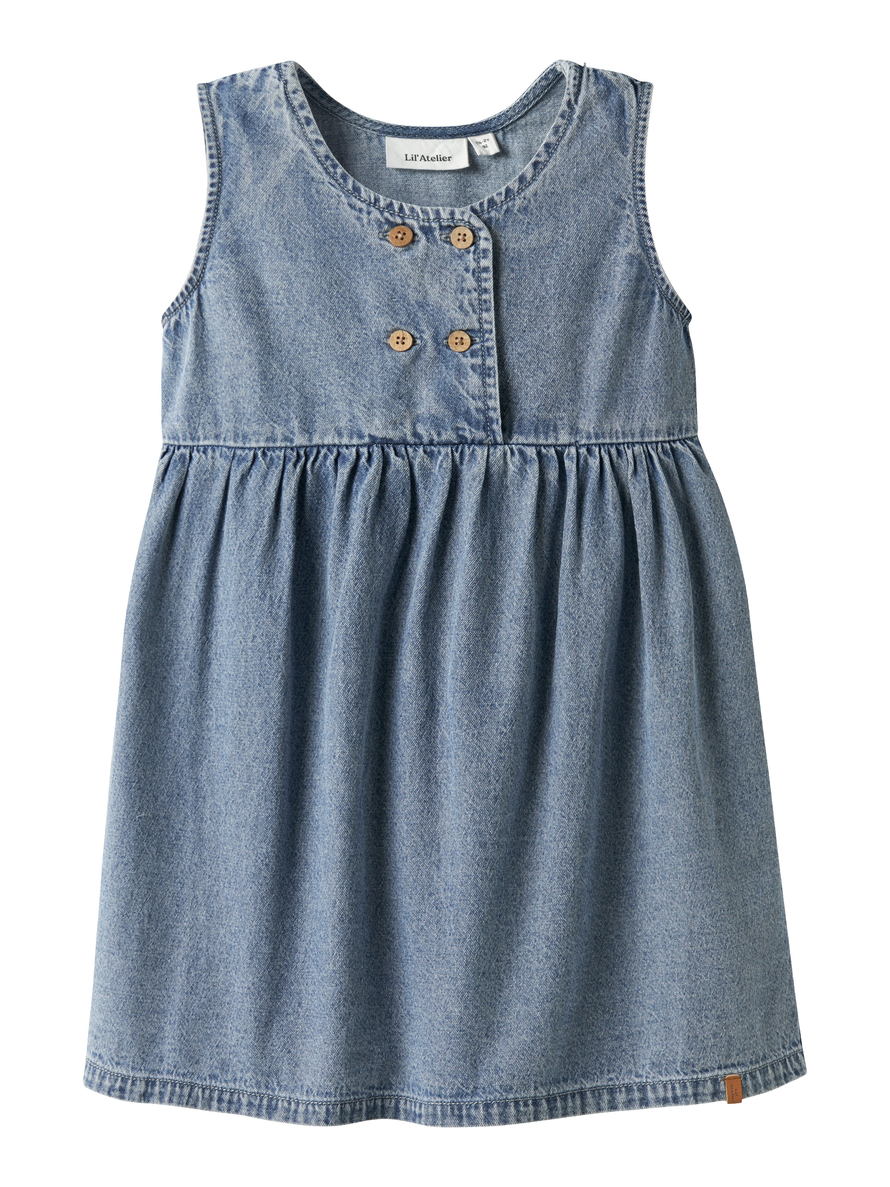 Lil Atelier Taya Denim Spencer - Medium Blue Denim