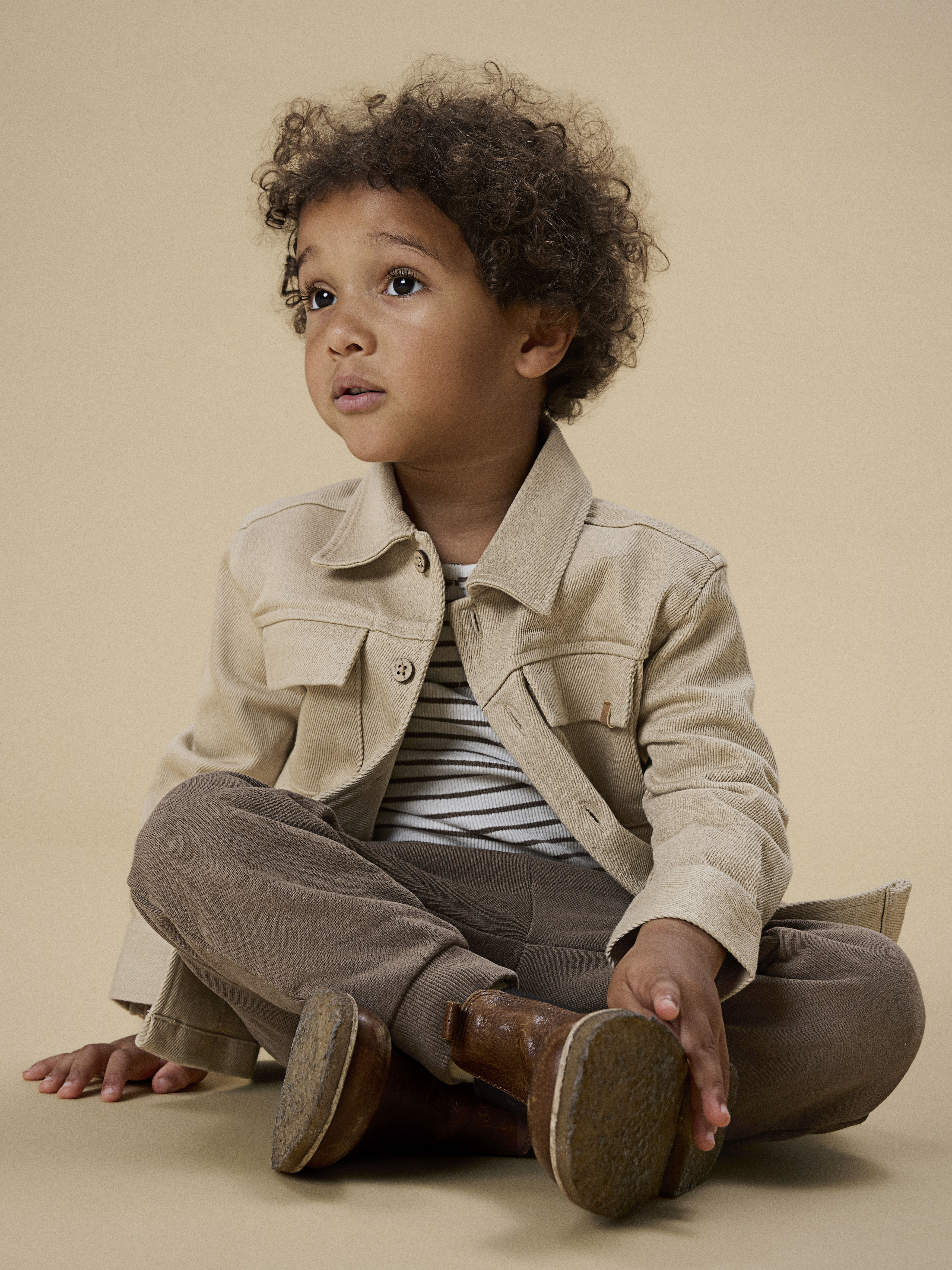 Lil Atelier Taru Loose Twill Shirt - Irish Cream