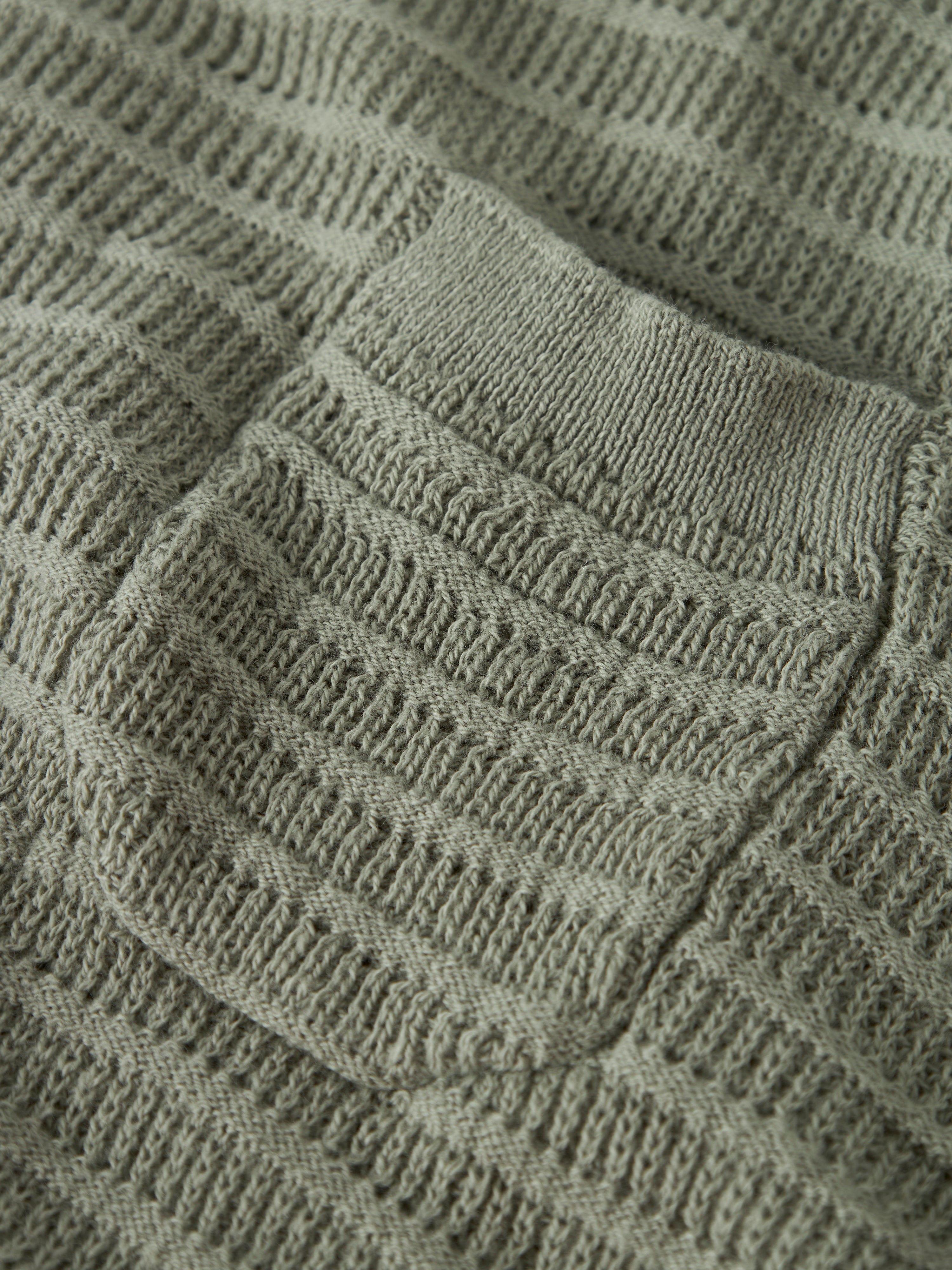 Lil Atelier Thunder LS Knit - Seagrass