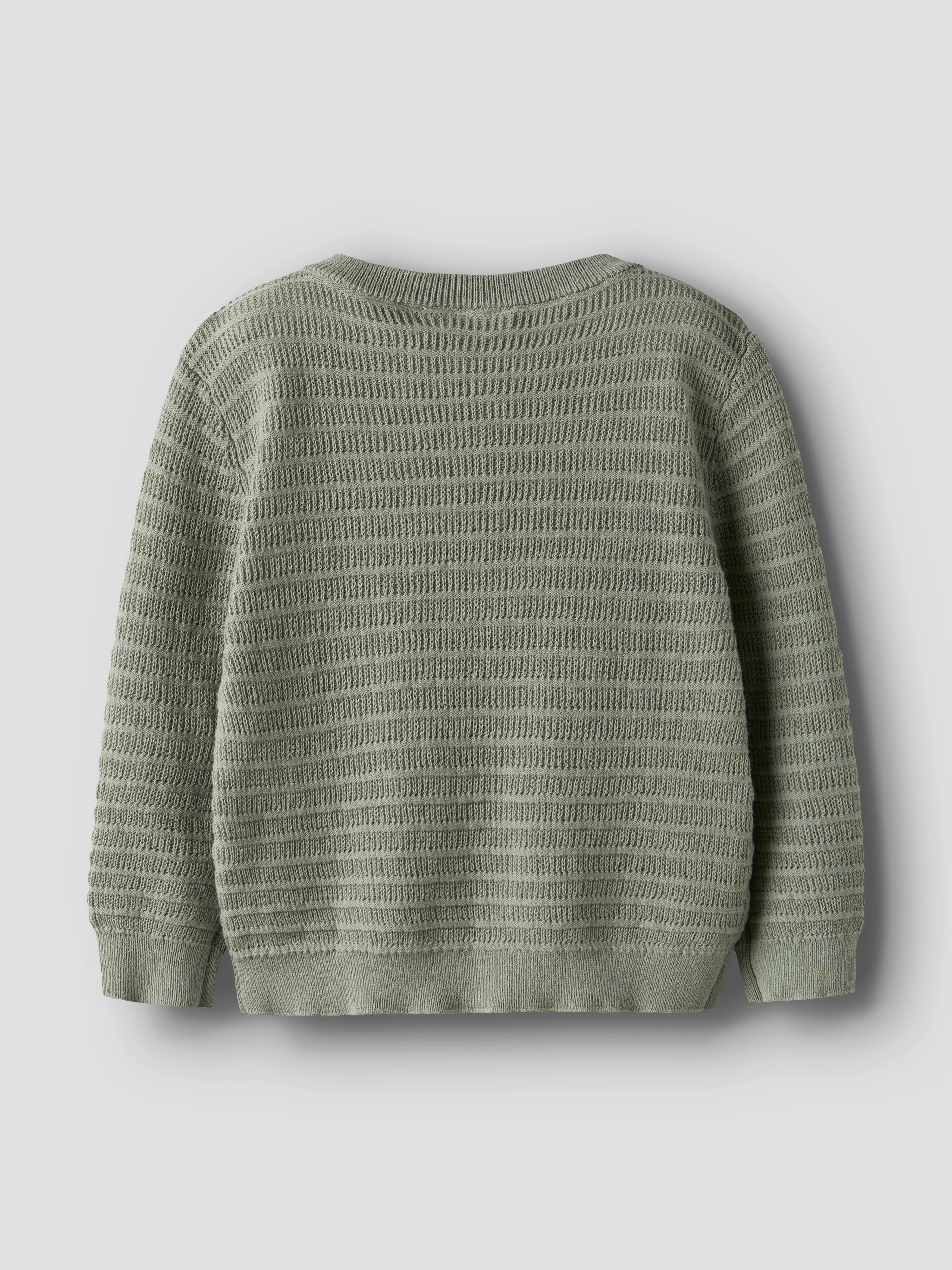 Lil Atelier Thunder LS Knit - Seagrass