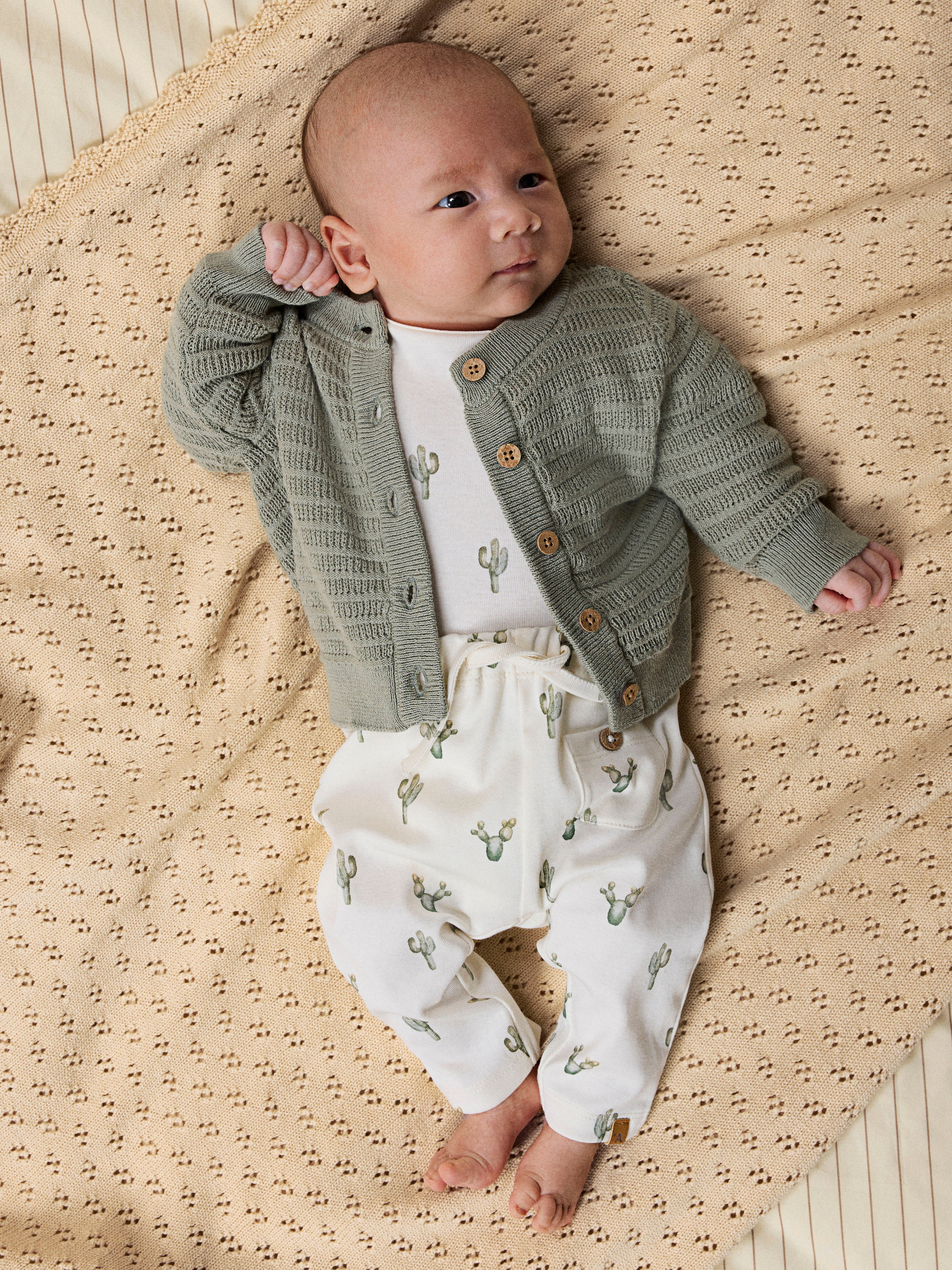 Lil Atelier Layo Sak Loose pants - Coconut Milk/Cactus