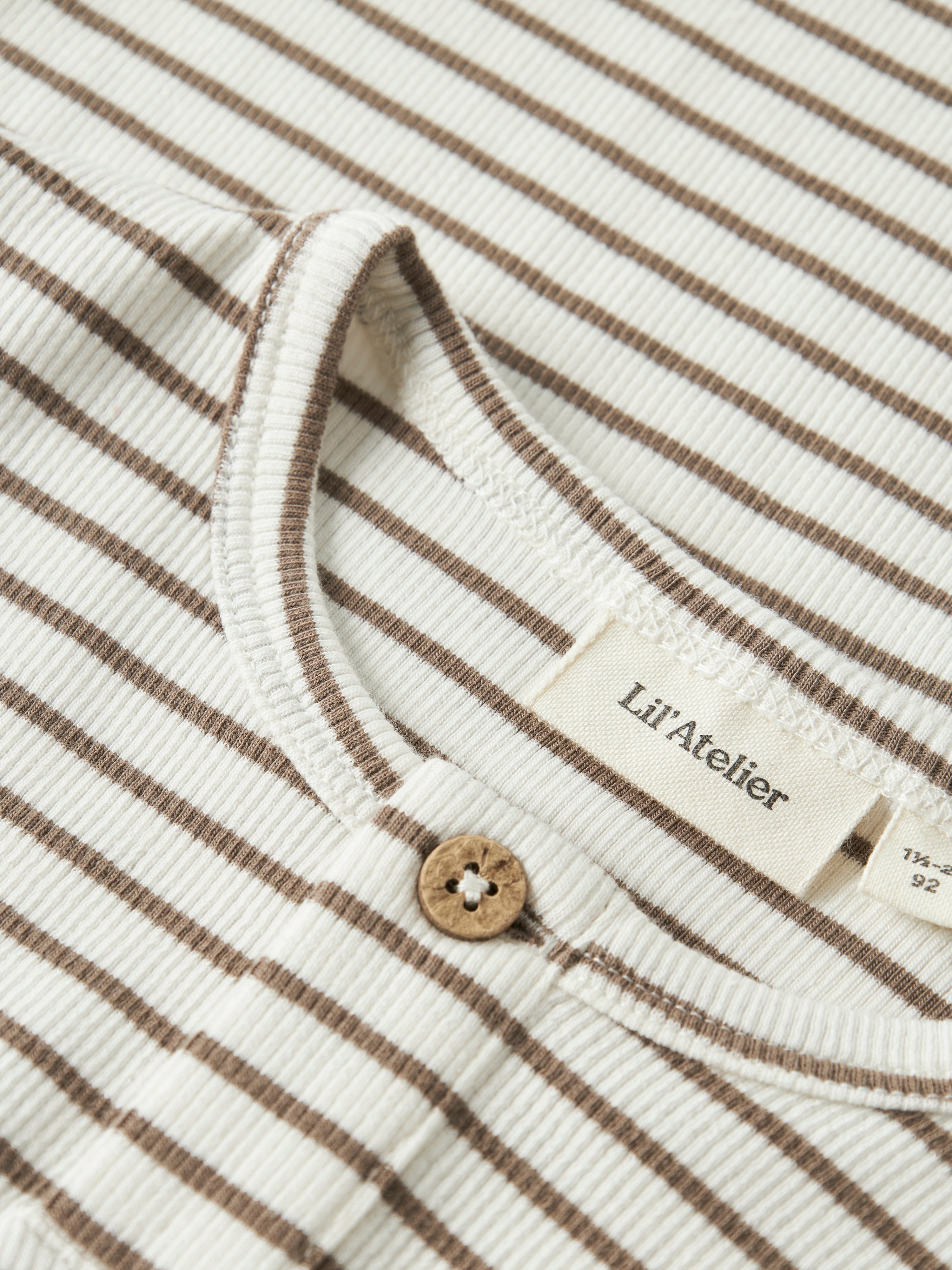 Lil Atelier Tonto Tor Slim Top - Coconut Milk