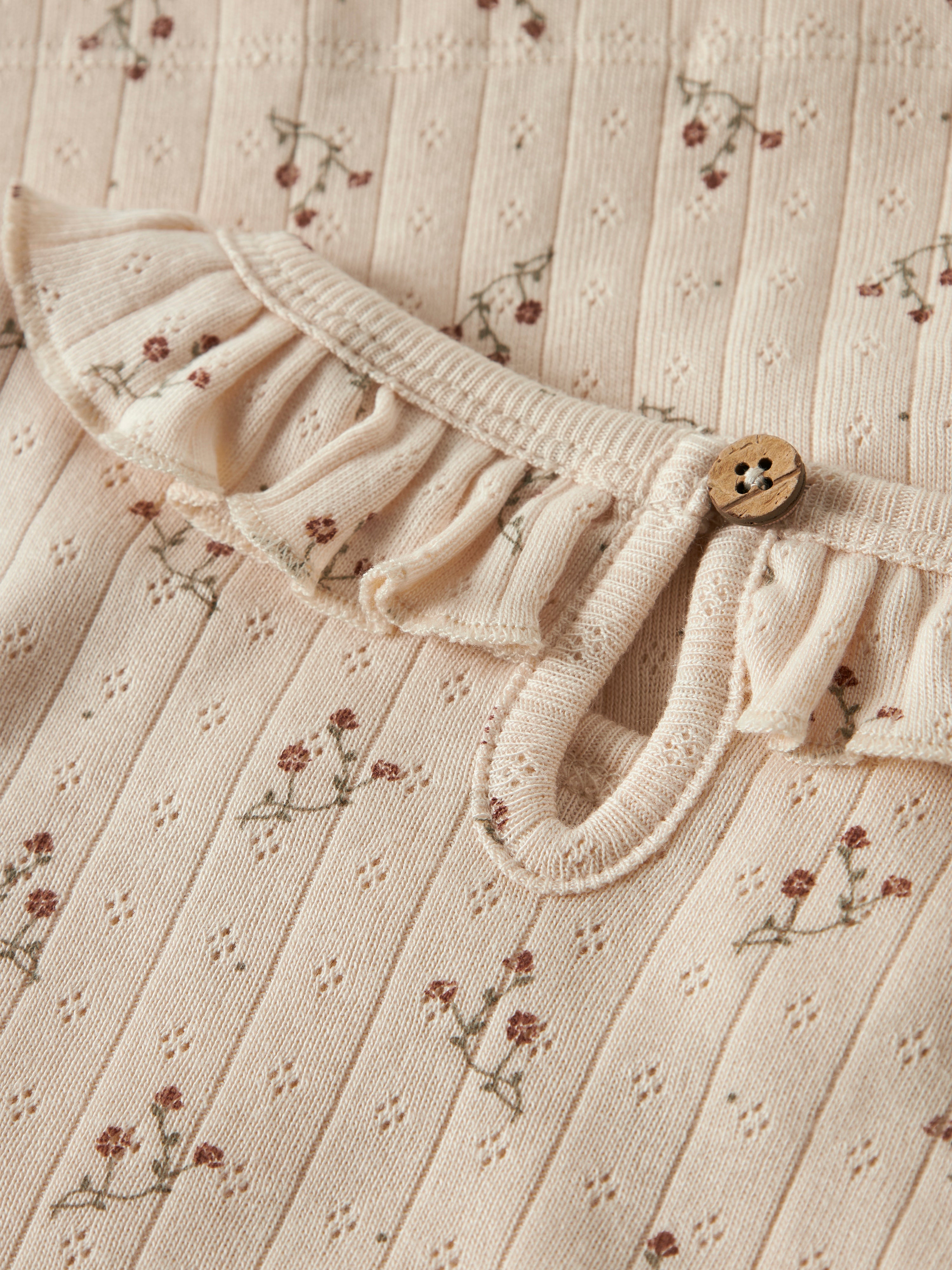 Lil Atelier Rachello Ria Slim Top - Novelle Peach/Flower