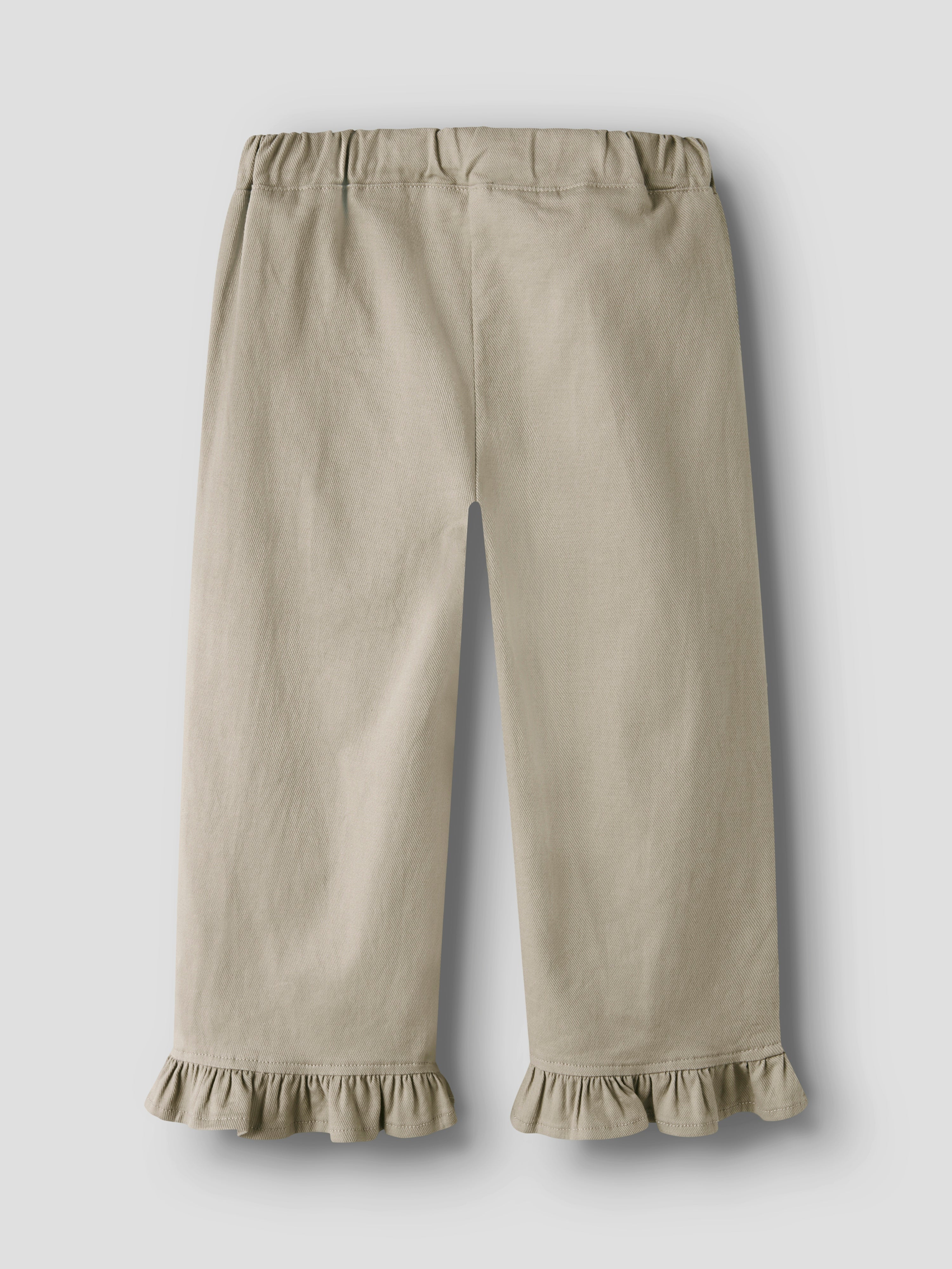 Lil Atelier Doreen Wide Twill Pants - Oxford Tan