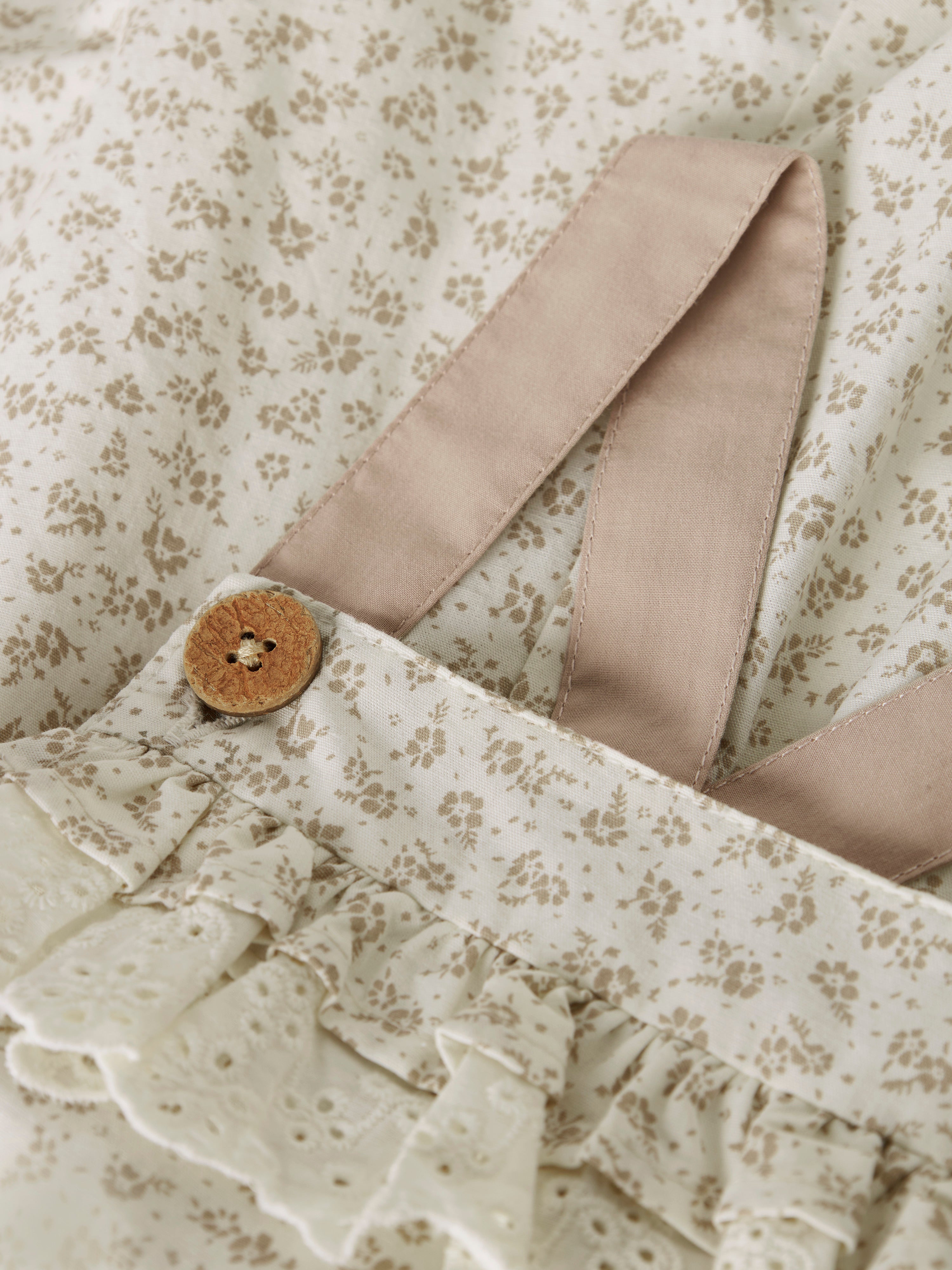 Lil Atelier Fjola Loose Overall - Coconut Milk