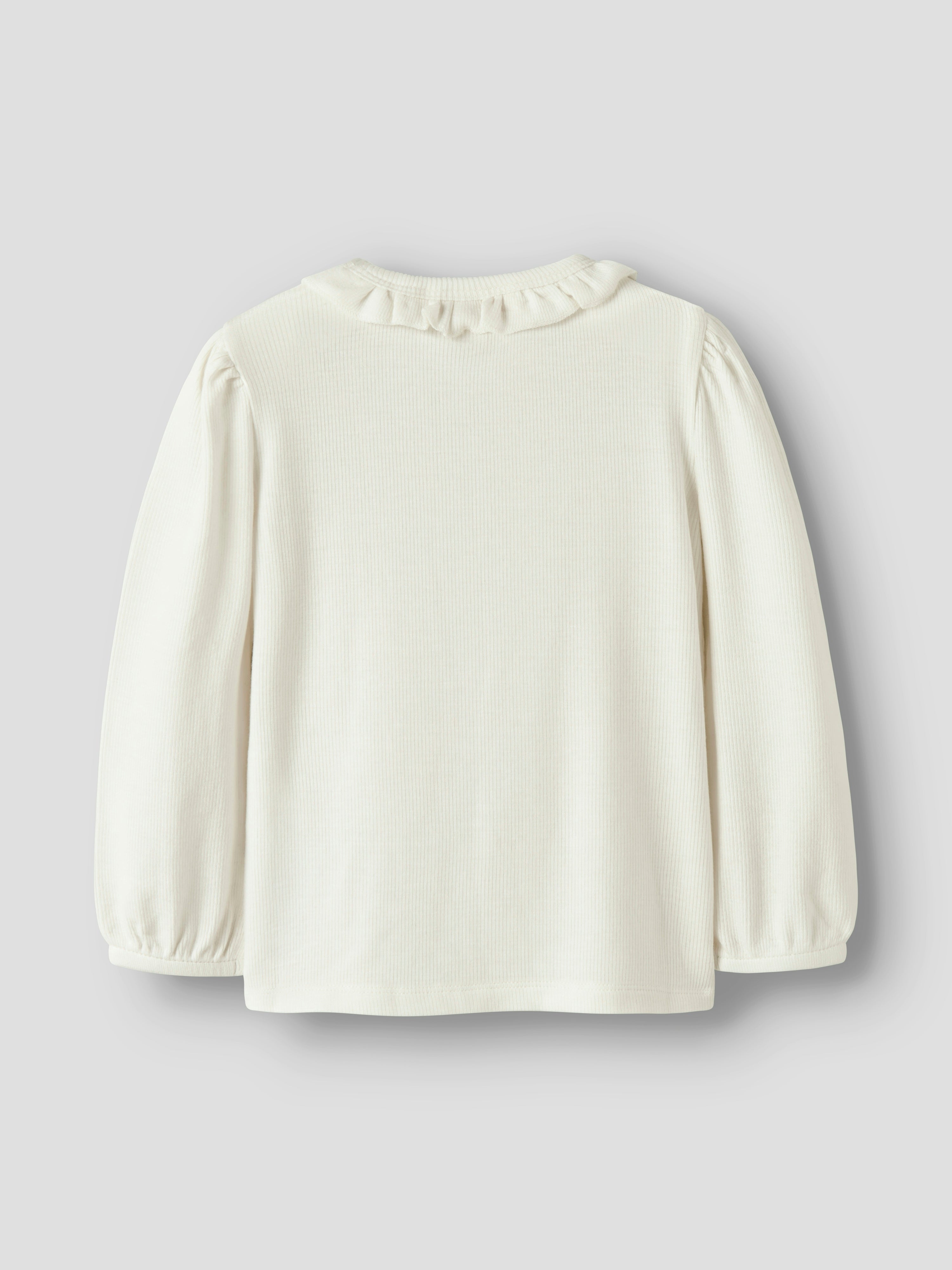 Lil Atelier Frijo LS Slim Top - Coconut Milk