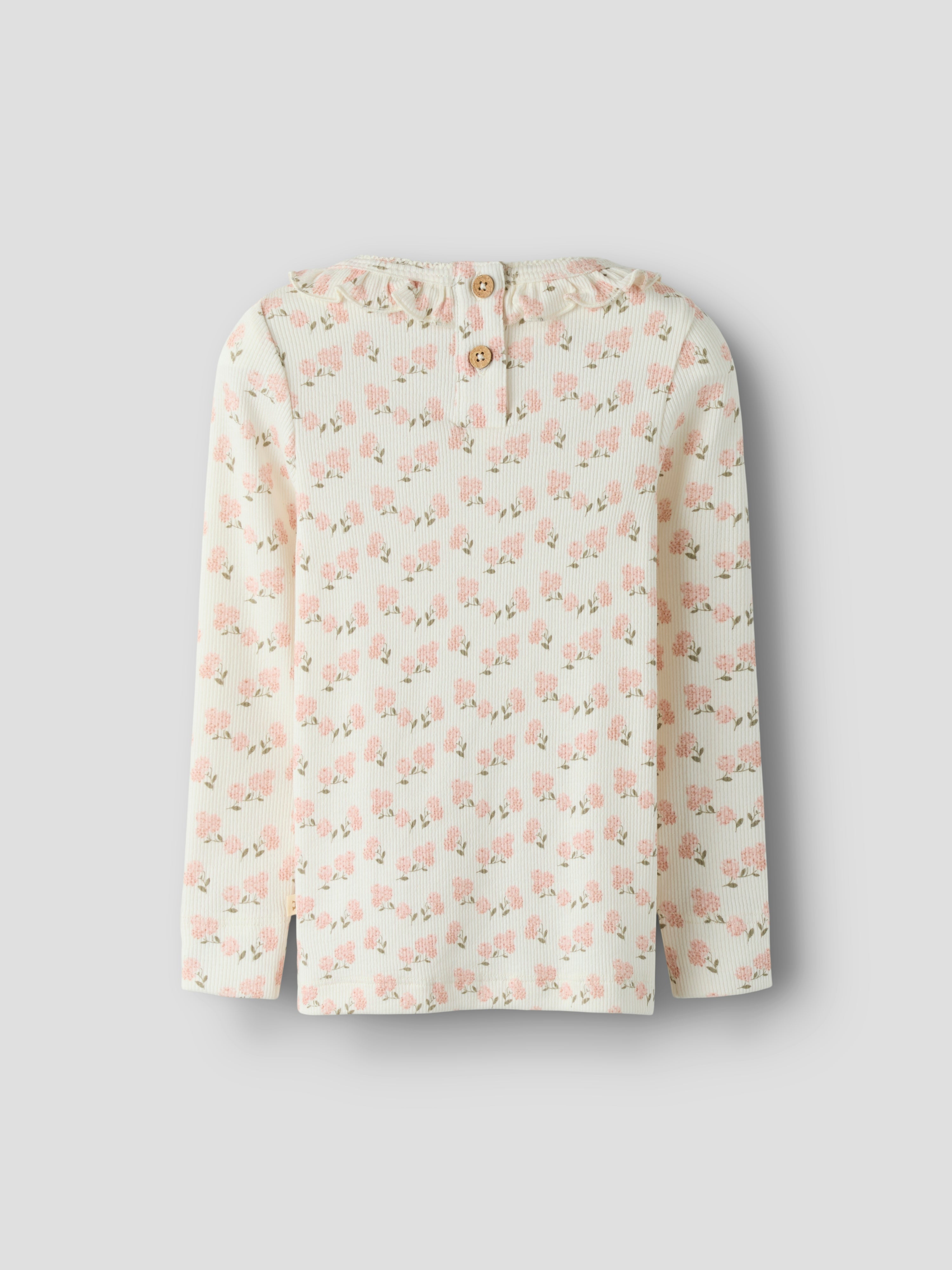 Lil Atelier Gago Kis Slim Top - Coconut Milk/Hydrangea