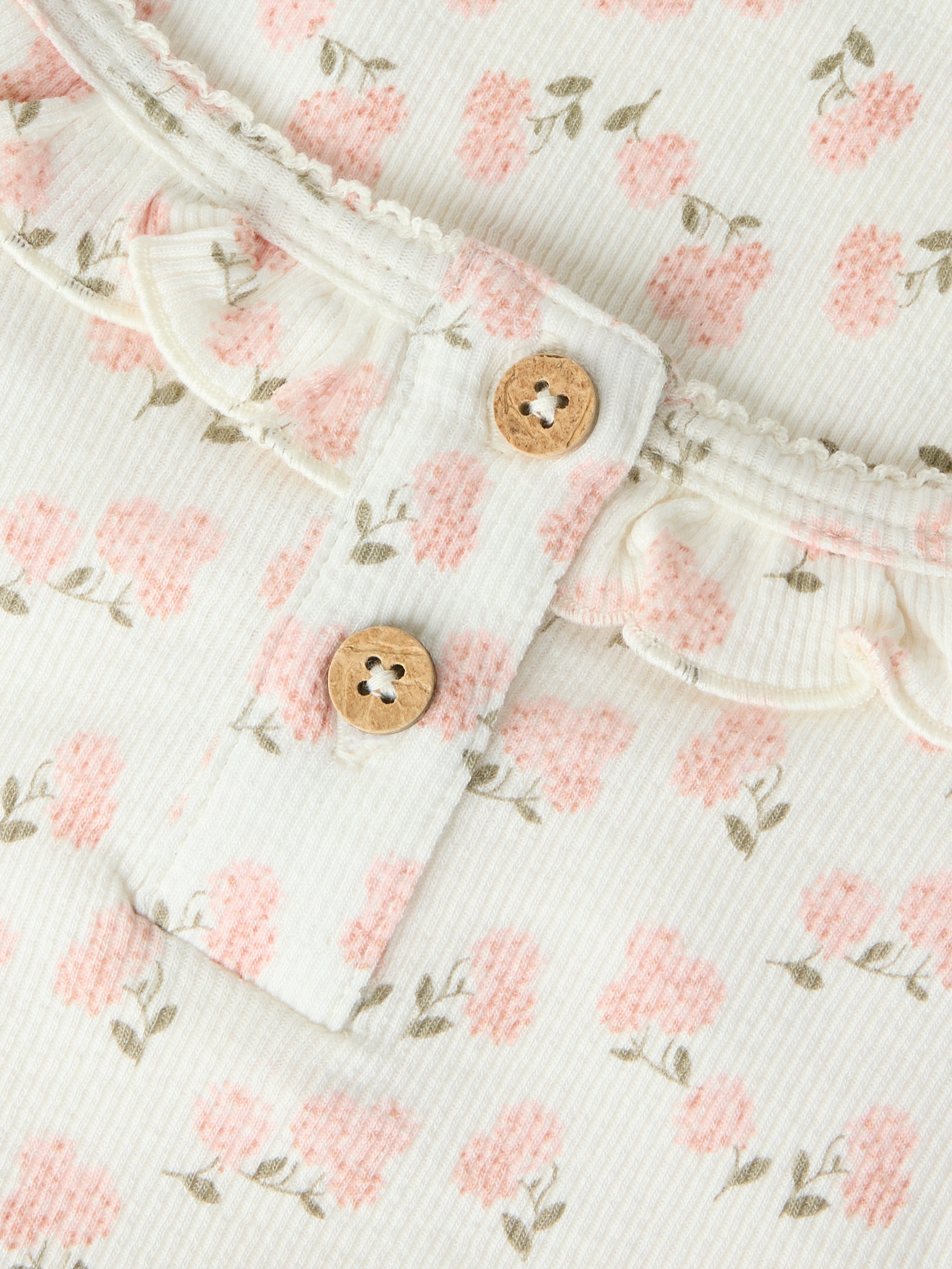 Lil Atelier Gago Kis Slim Top - Coconut Milk/Hydrangea