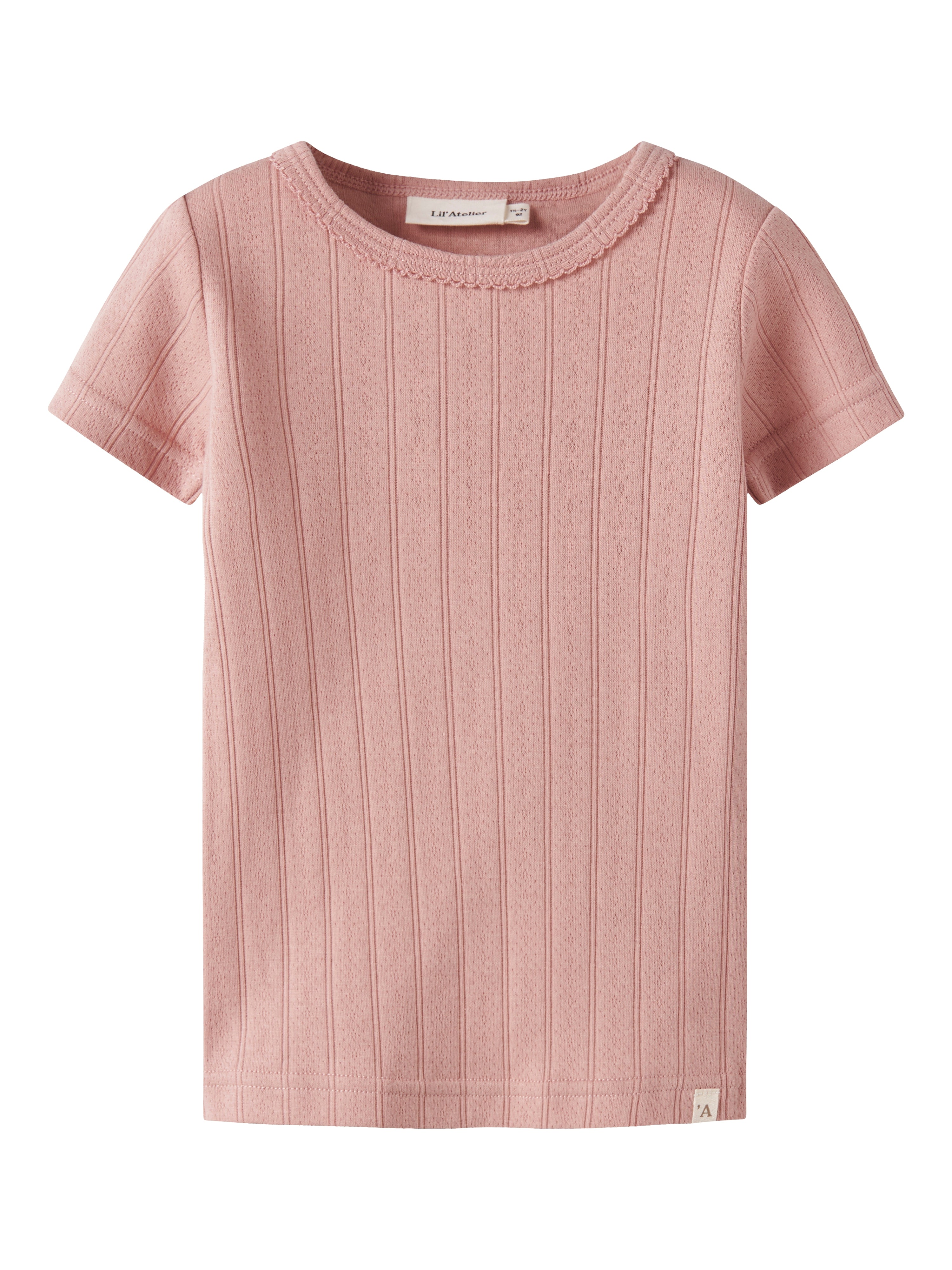 Lil Atelier Falina SS Slim Top - Misty Rose