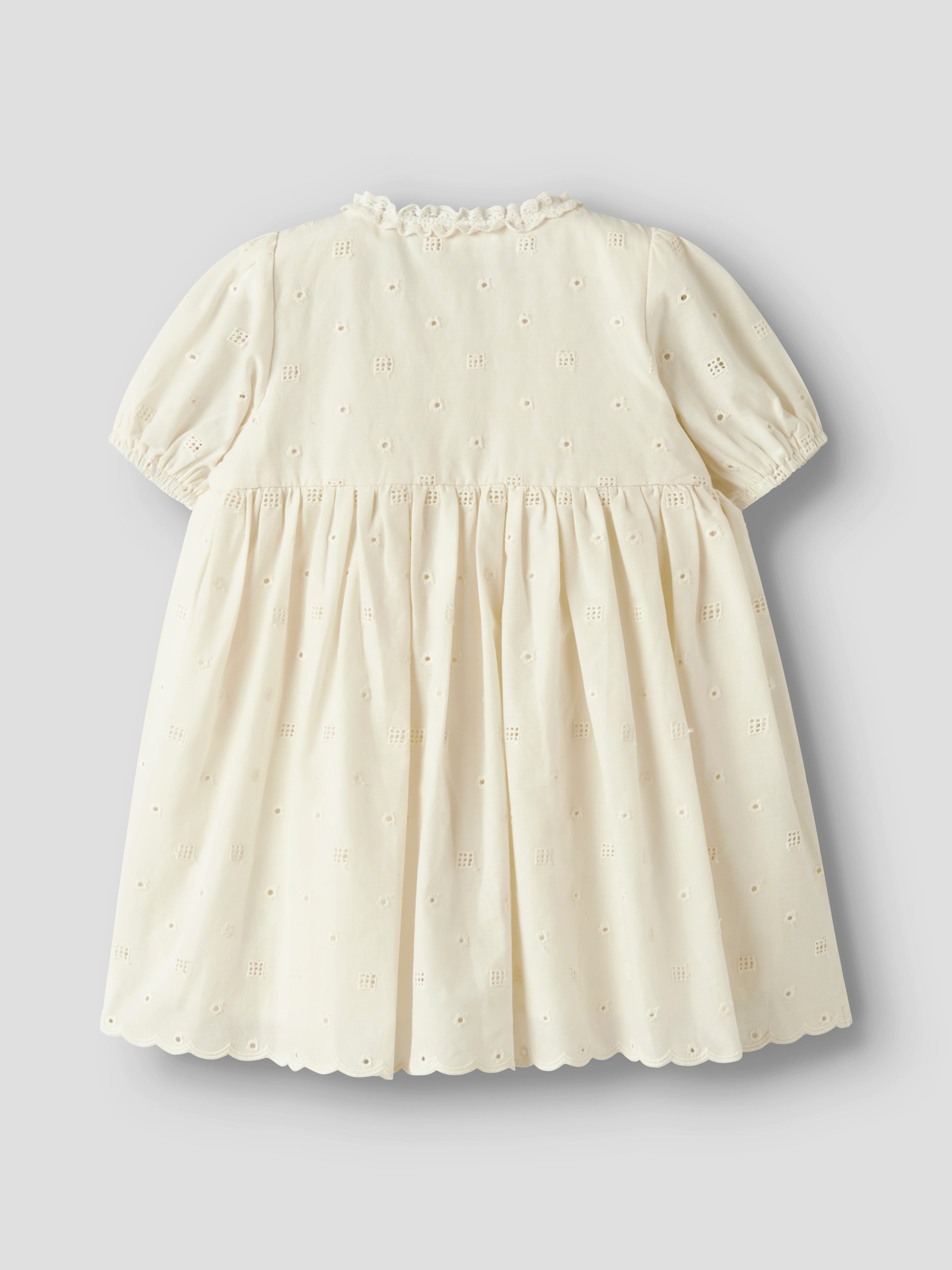 Lil Atelier Flores SS Dress - Coconut Milk