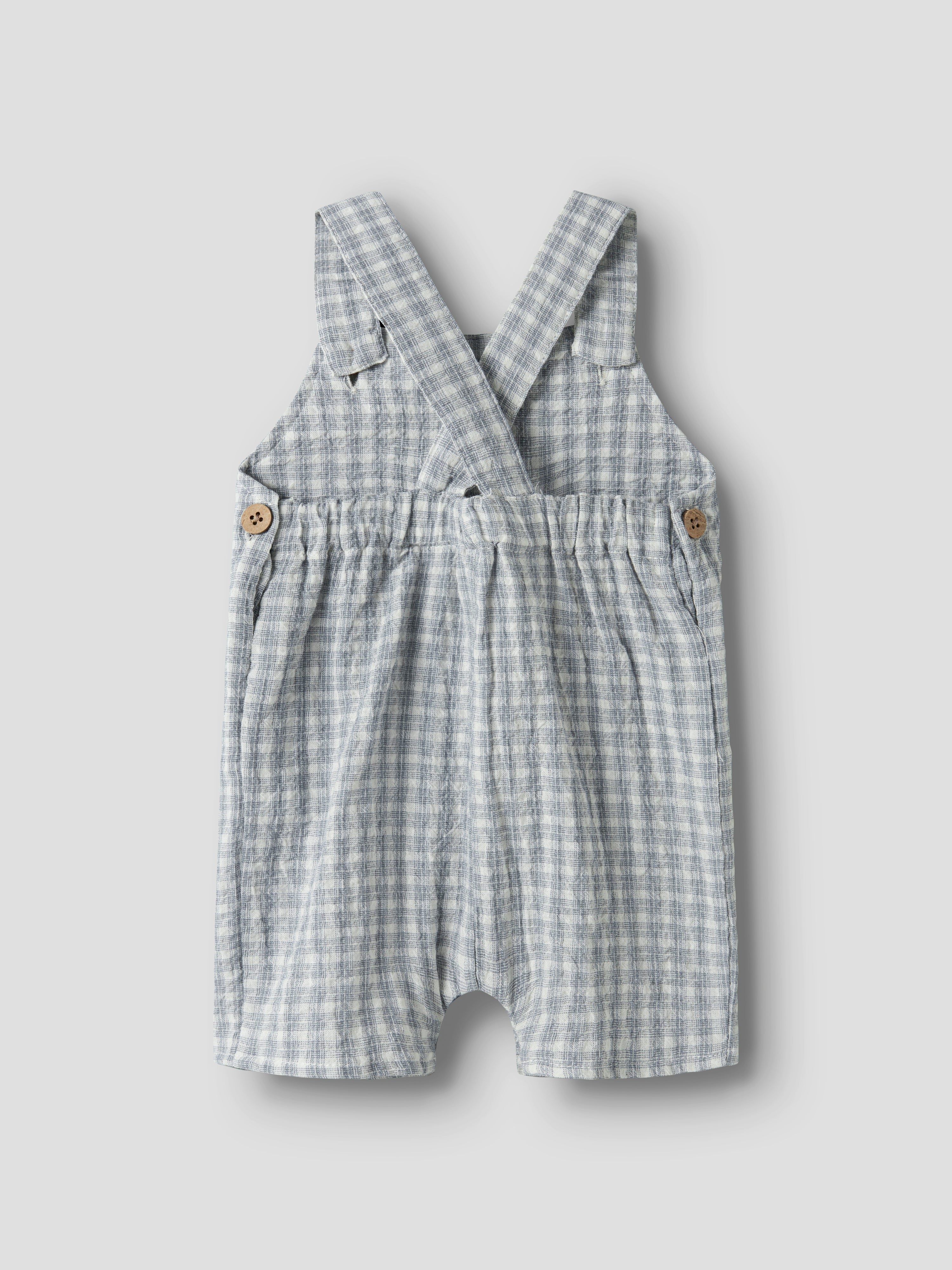 Lil Atelier Frey Loose Short Overall - Coconut Milk