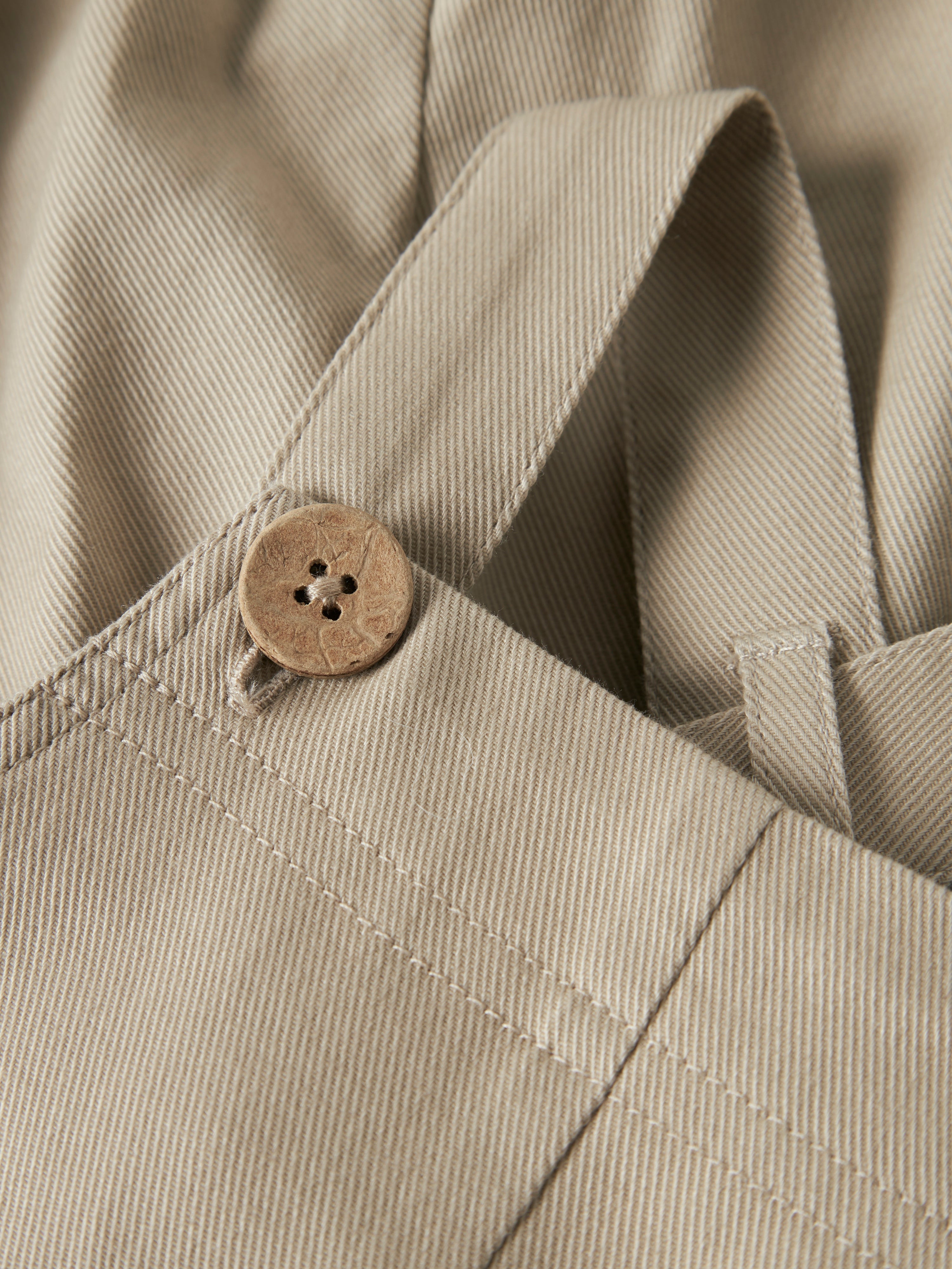 Lil Atelier Doreen Loose Twill Overall - Oxford Tan