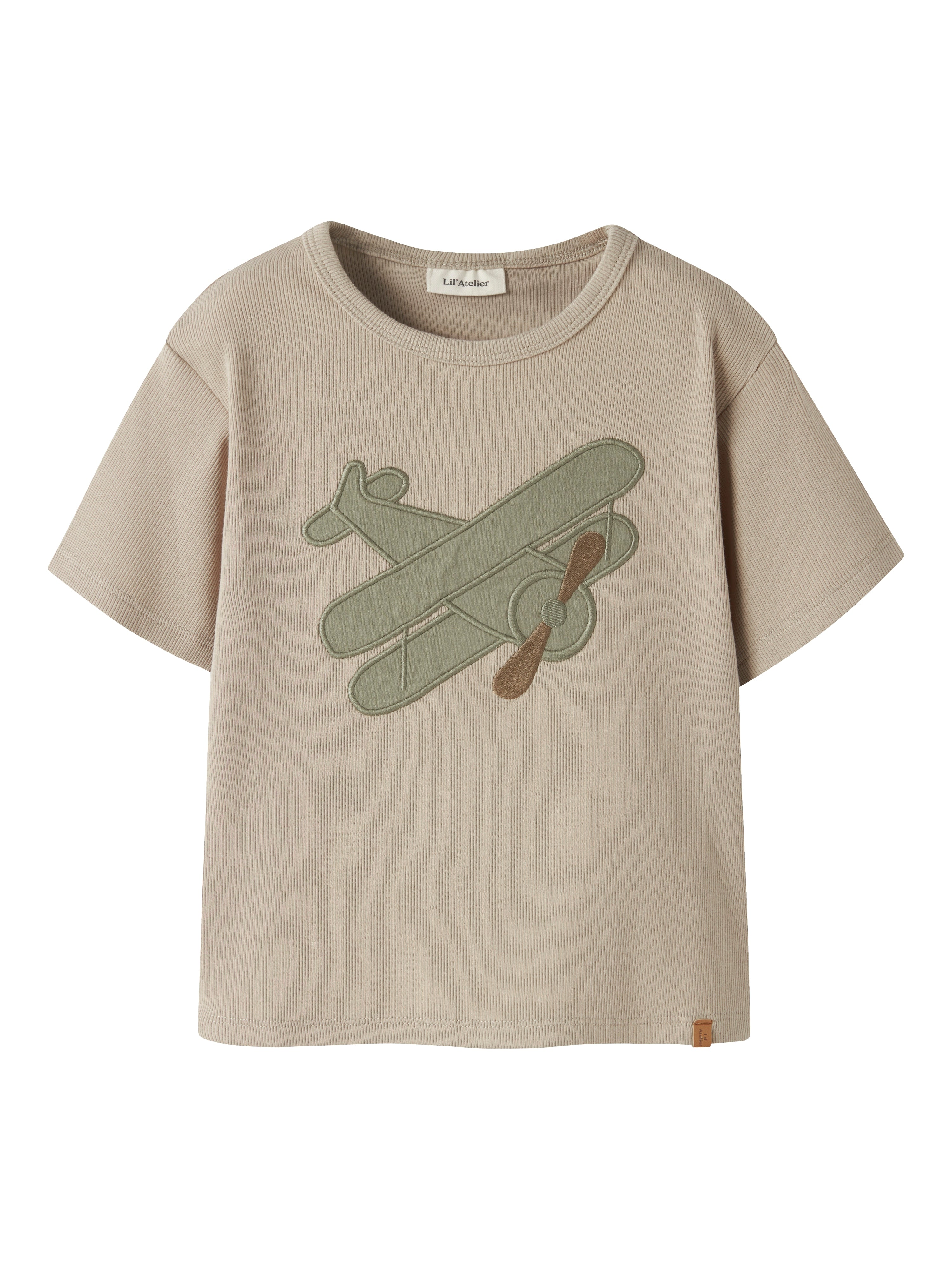 Lil Atelier Halli His SS Loose Top - Oxford Tan