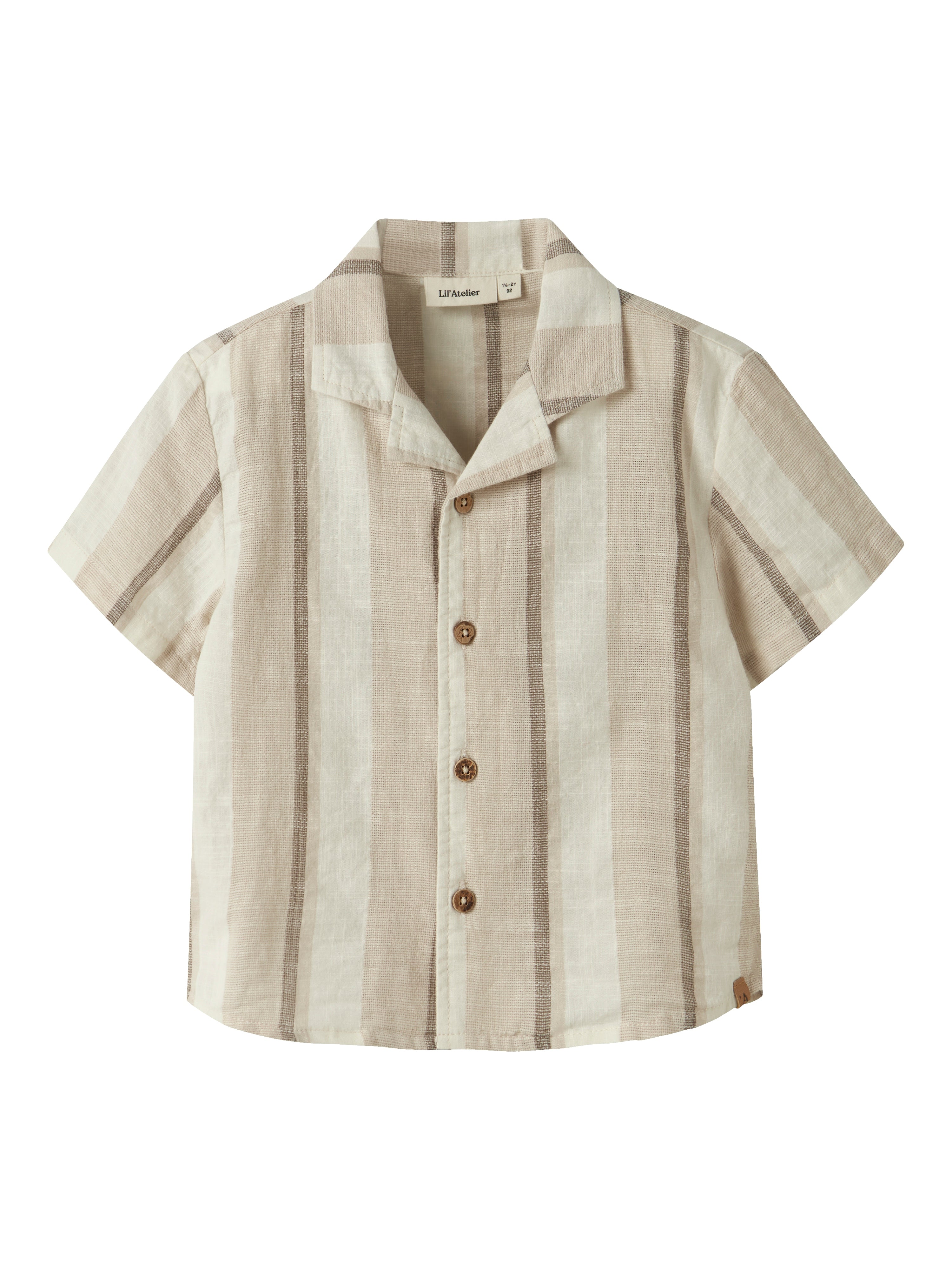 Lil Atelier Fibert Loose Shirt - Coconut Milk