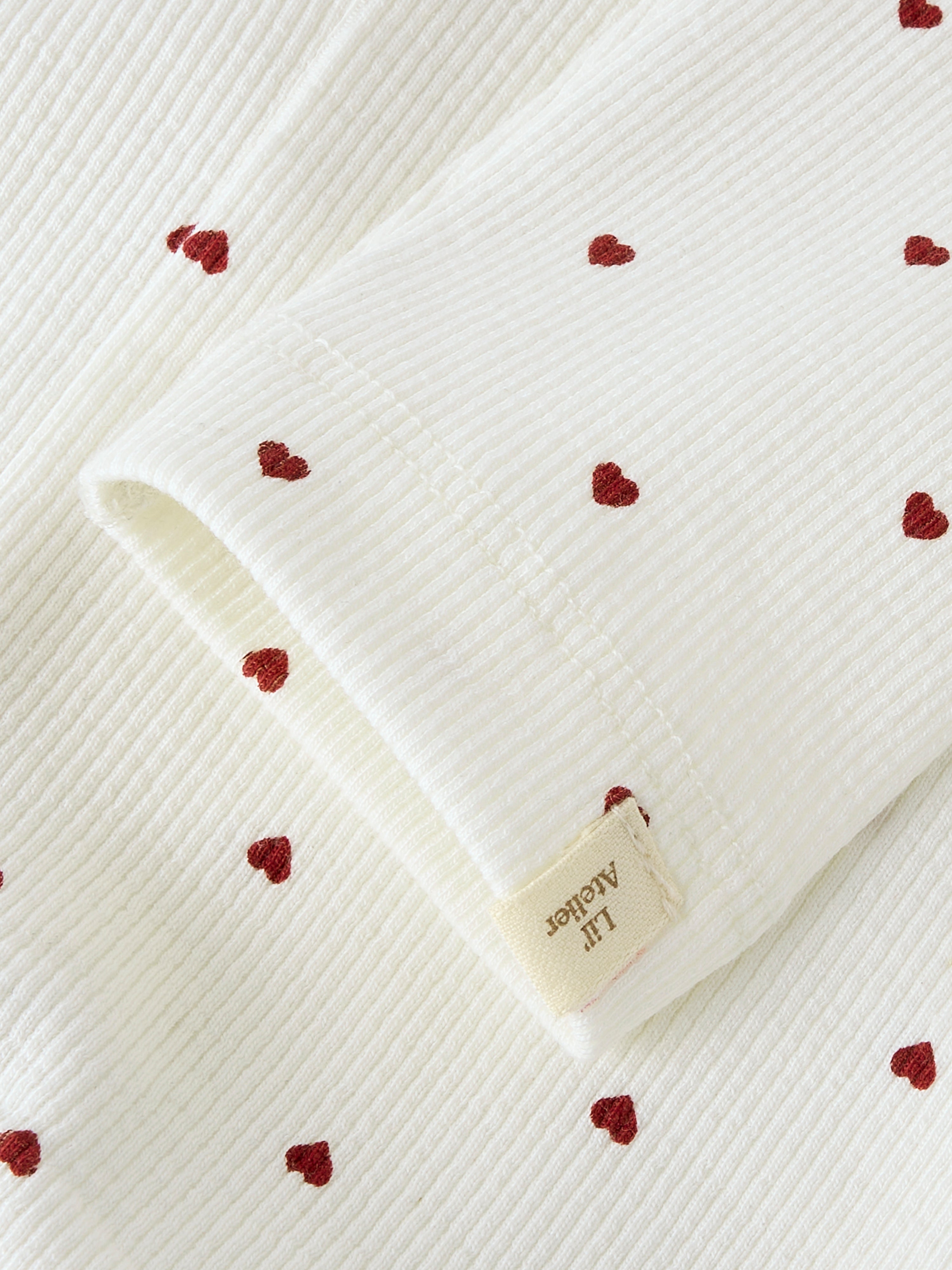 Lil Atelier Gago Slim Leggings NOOS - Coconut Milk Heart