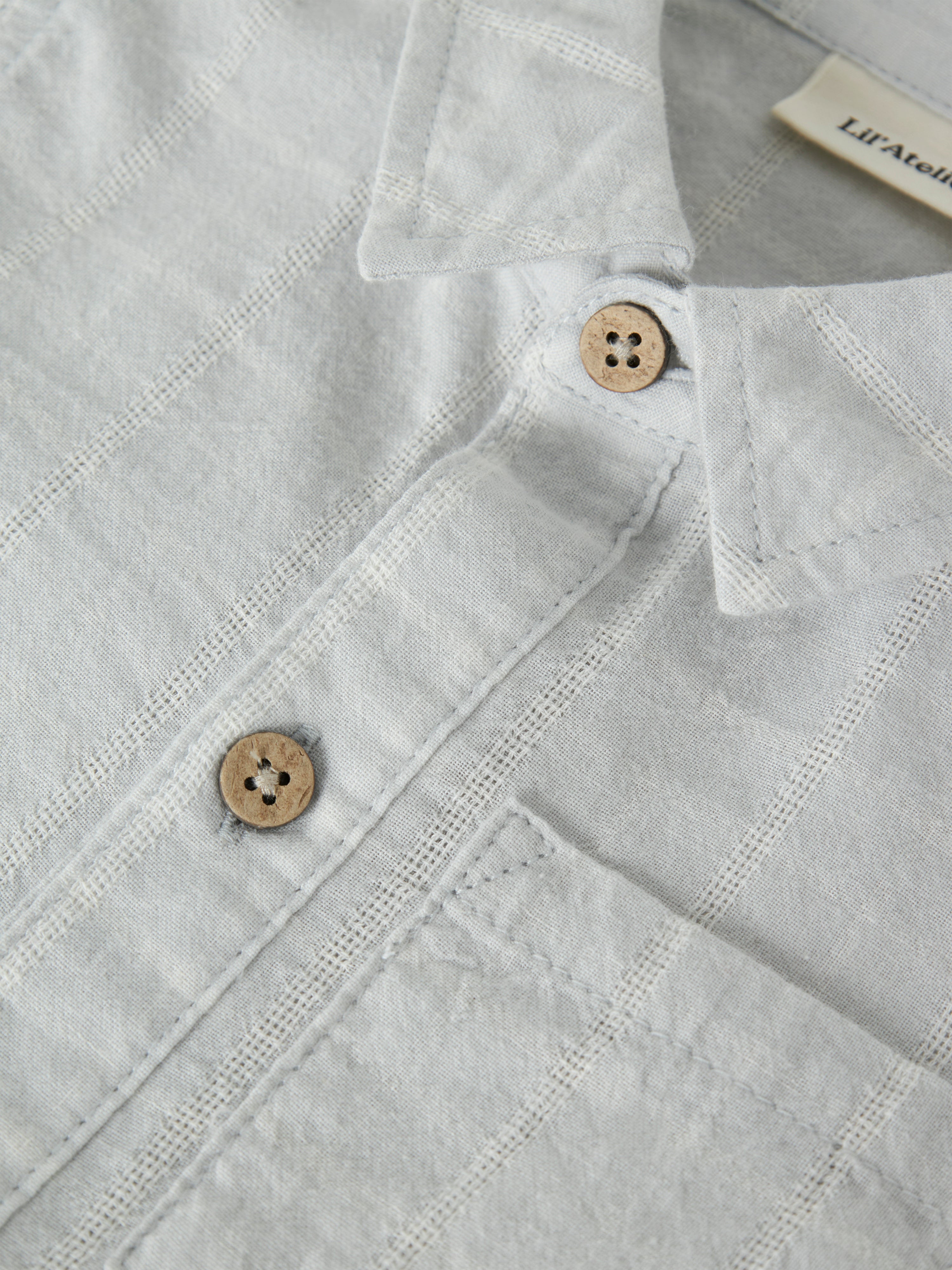 Lil Atelier Florentin SS Shirt - Gray Dawn