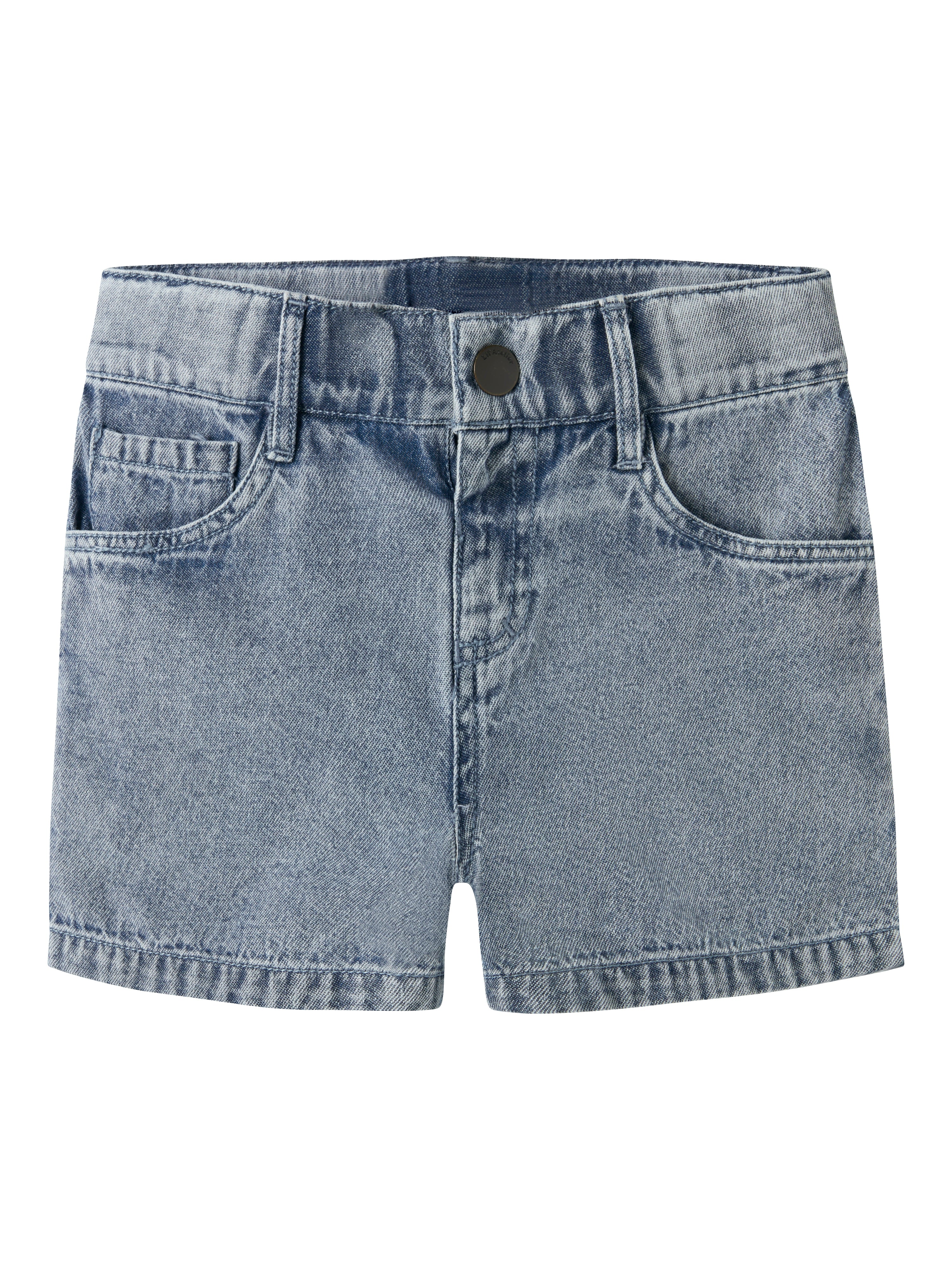 Lil Atelier Funda - Loose Denim Shorts - Medium Blue Denim