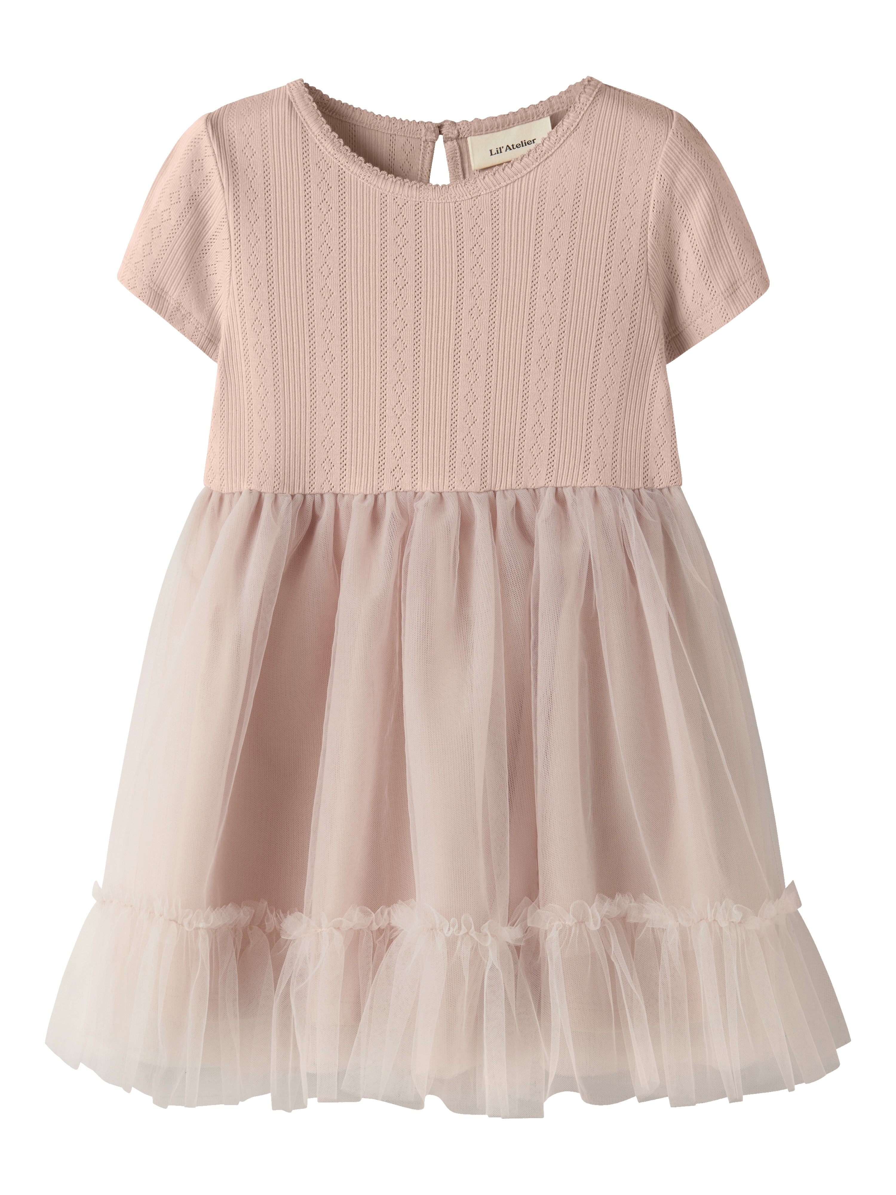 Lil Atelier Fanella SS Tulle Dress - Peach Whip