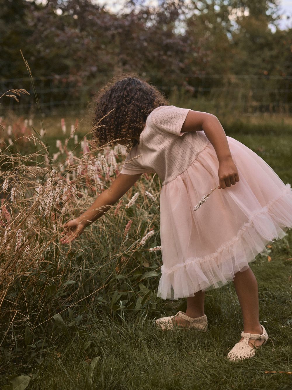 Lil Atelier Fanella SS Tulle Dress - Peach Whip