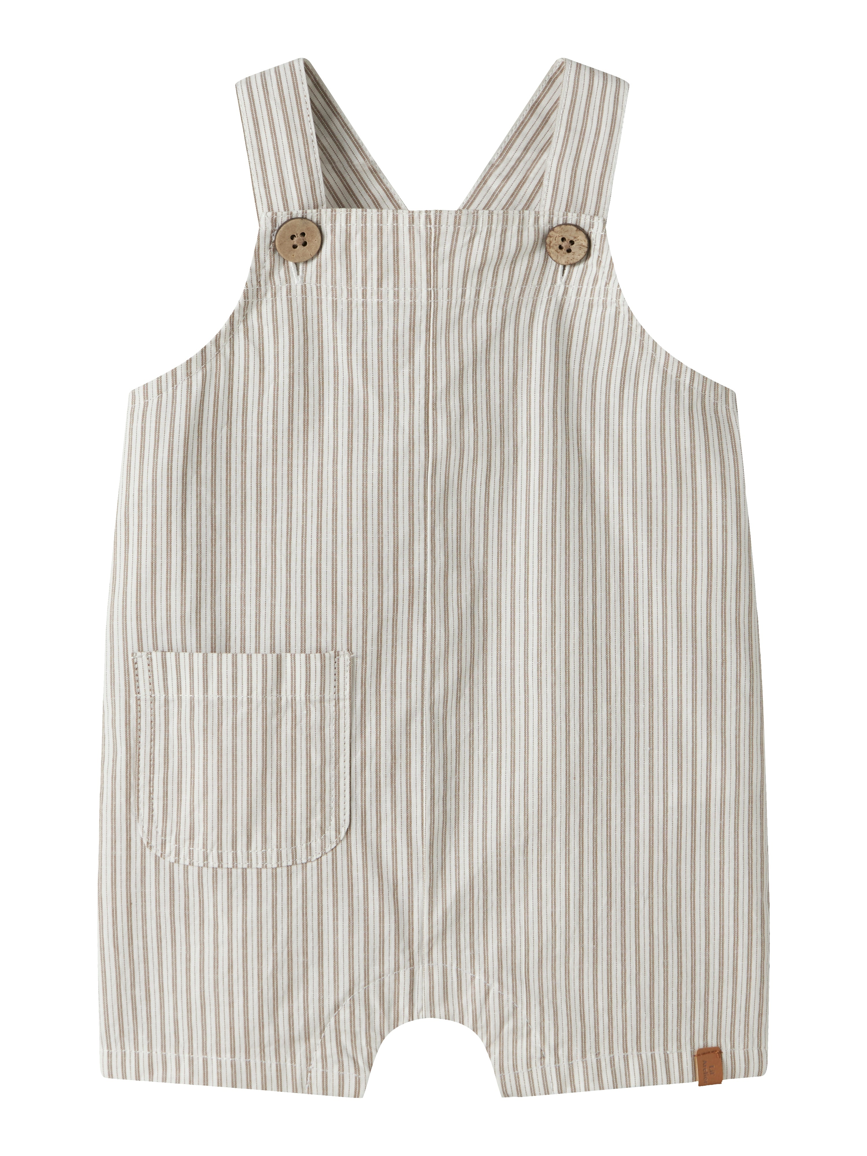 Lil Atelier Helo - Loose Short Overall - Coconut Milk