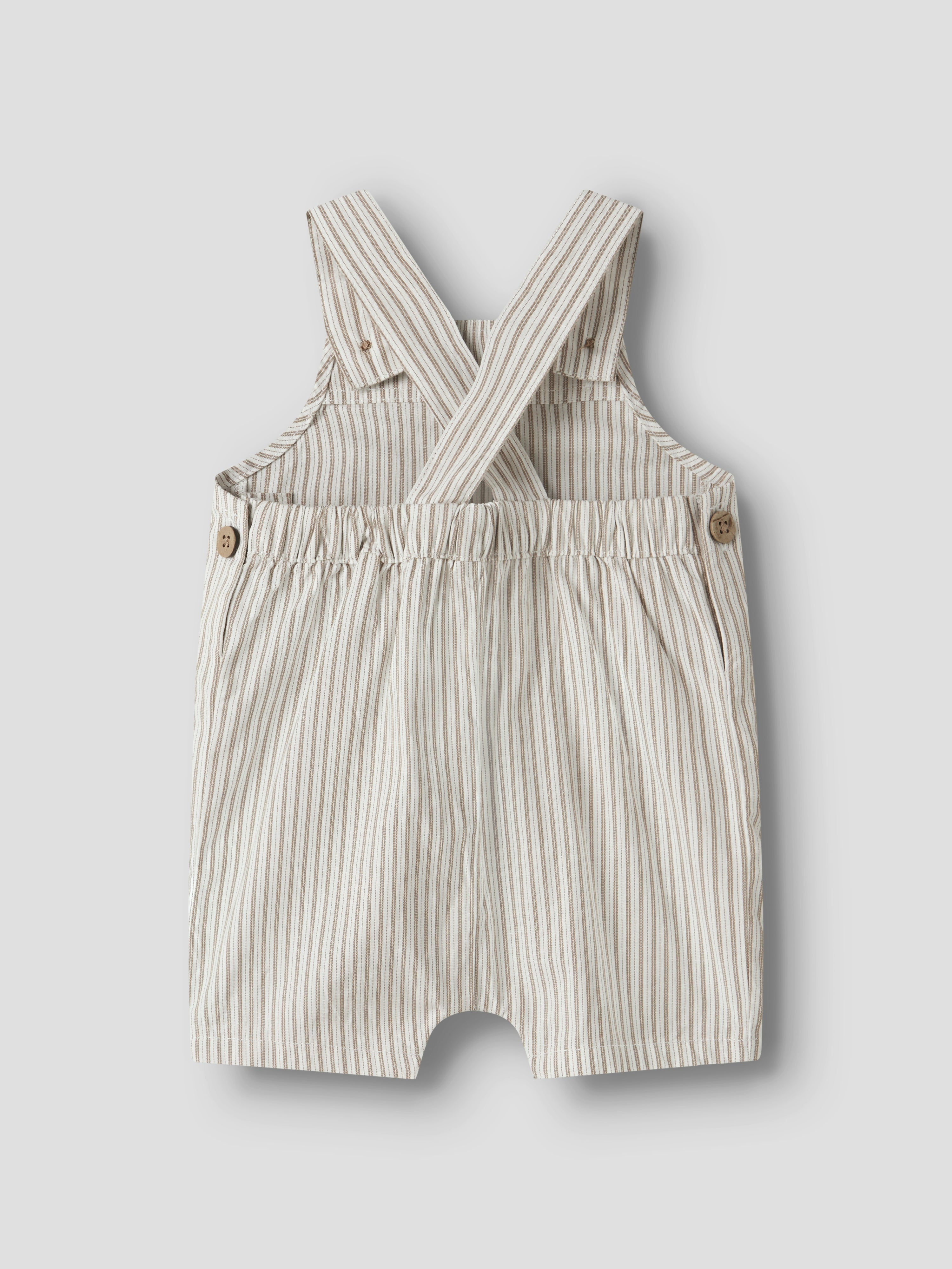 Lil Atelier Helo - Loose Short Overall - Coconut Milk
