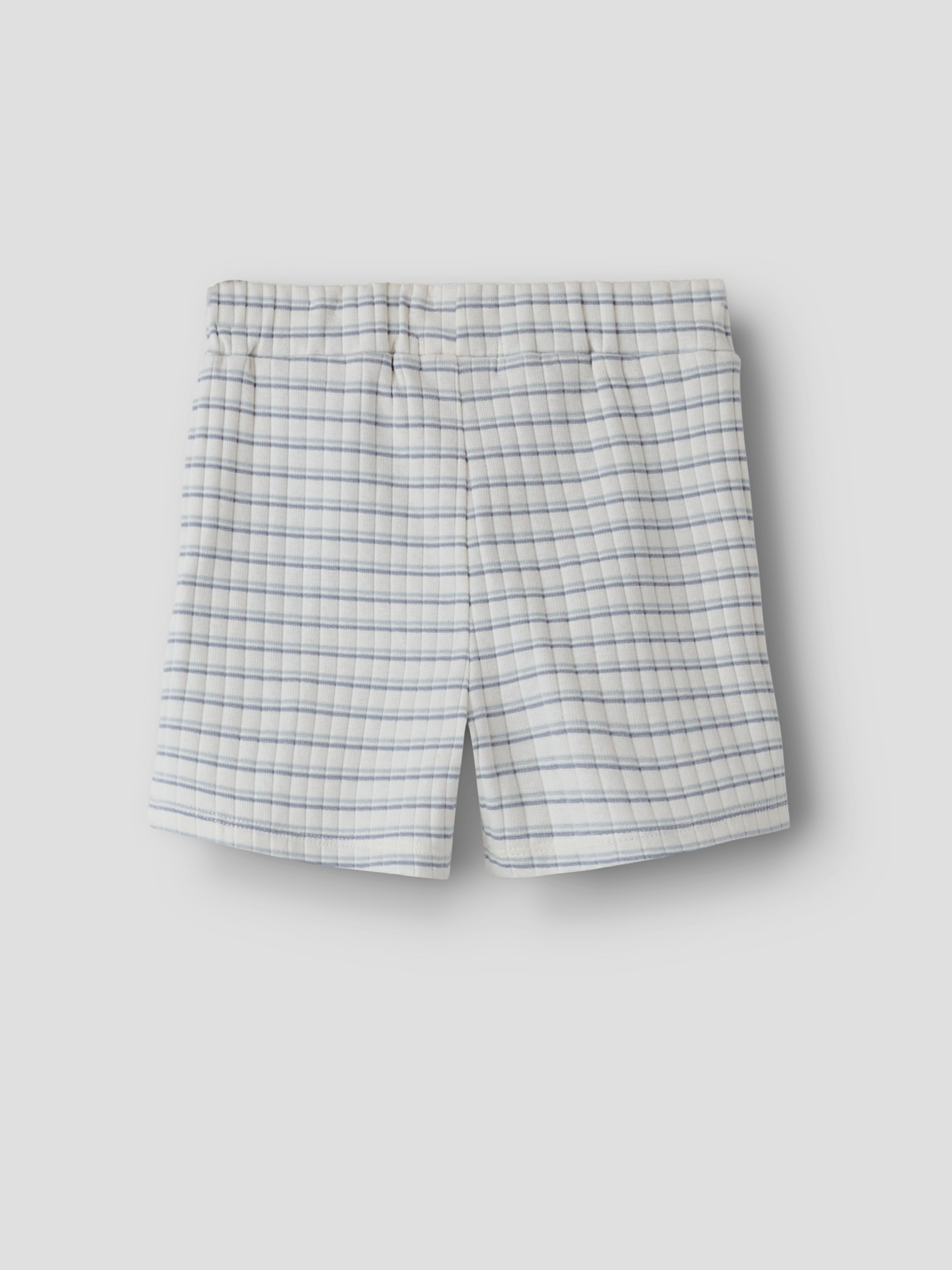 Lil Atelier Haldur Loose Shorts - Coconut Milk/Dusty Blue