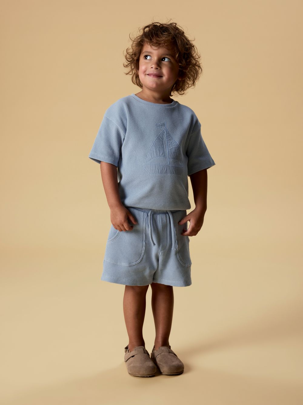 Lil Atelier Harun - SS Loose Sweat - Dusty Blue