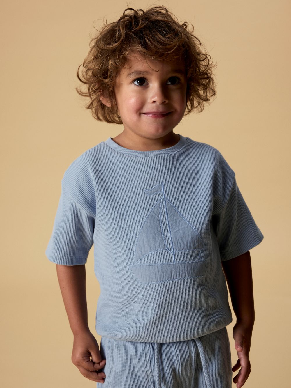 Lil Atelier Harun - SS Loose Sweat - Dusty Blue