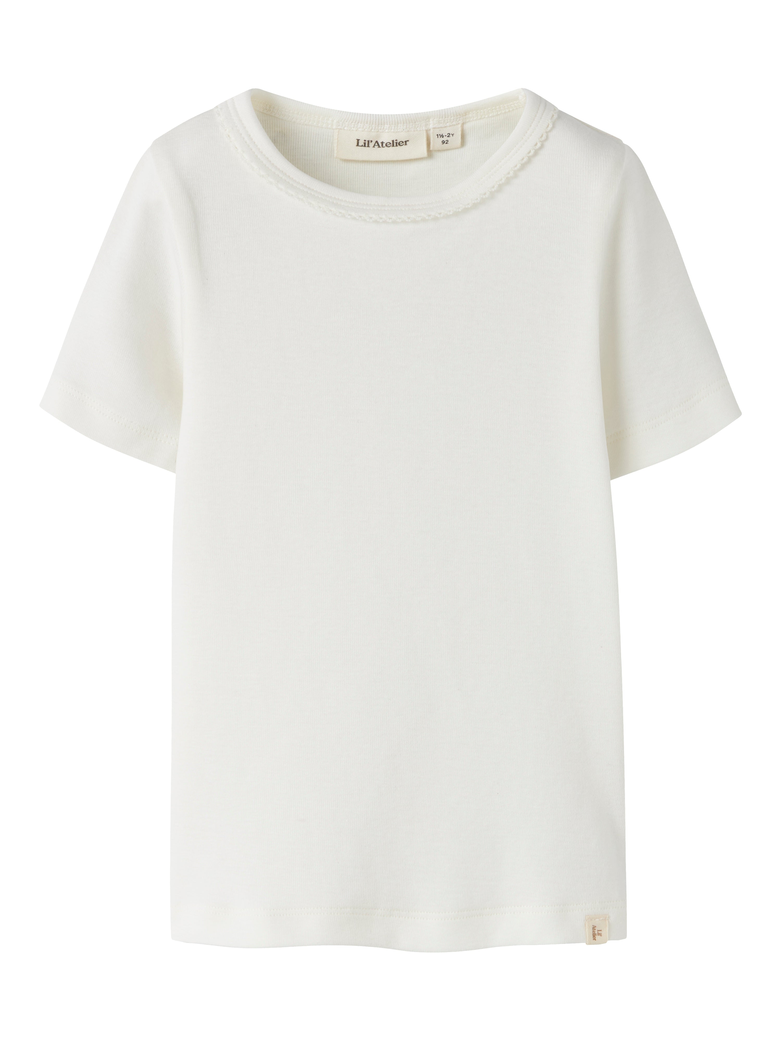 Lil Atelier Gayo - Koj SS Slim Top - Coconut Milk