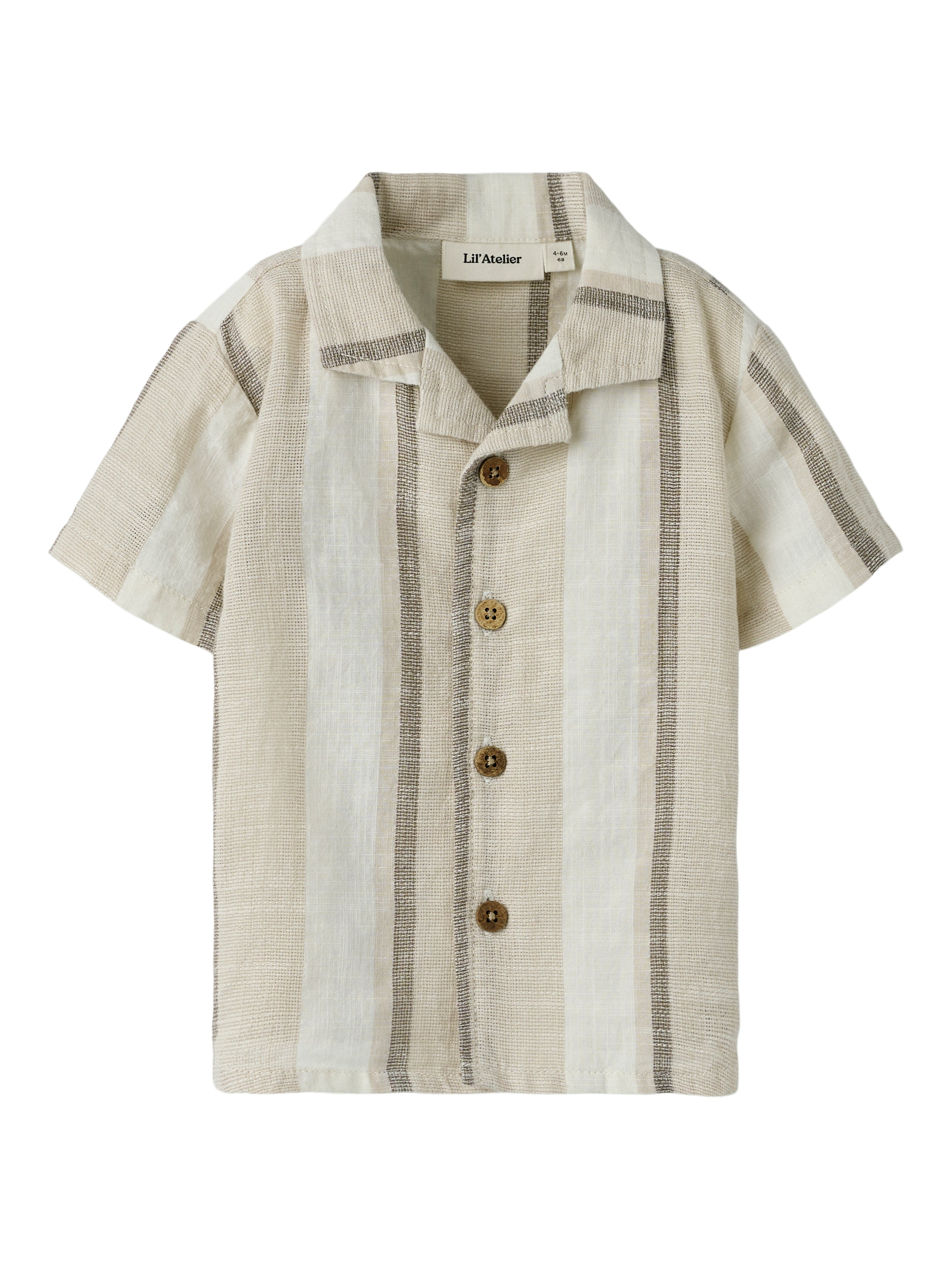 Lil Atelier Fibert Loose Shirt - Coconut Milk
