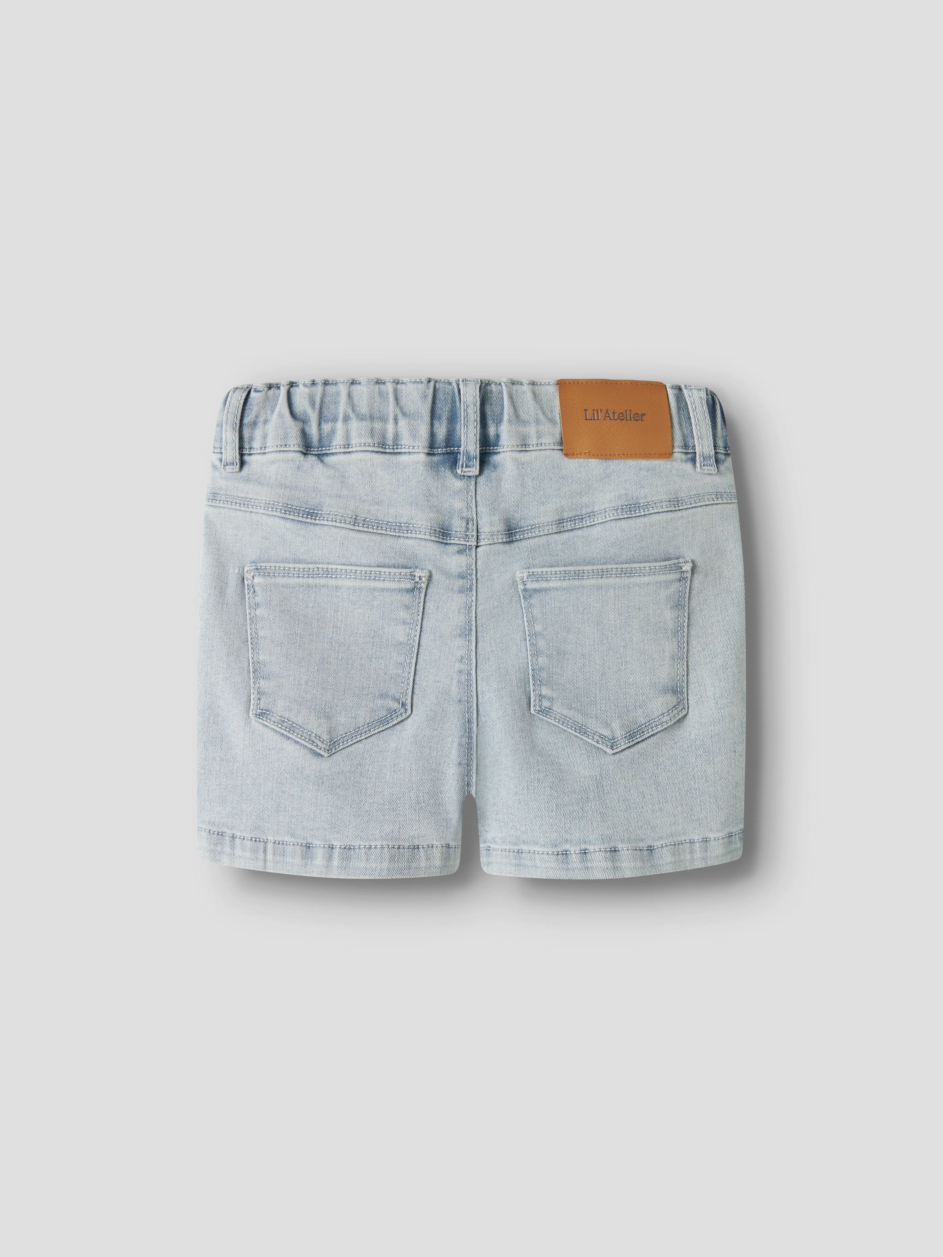 Lil Atelier Frances Shorts - Light Blue Denim