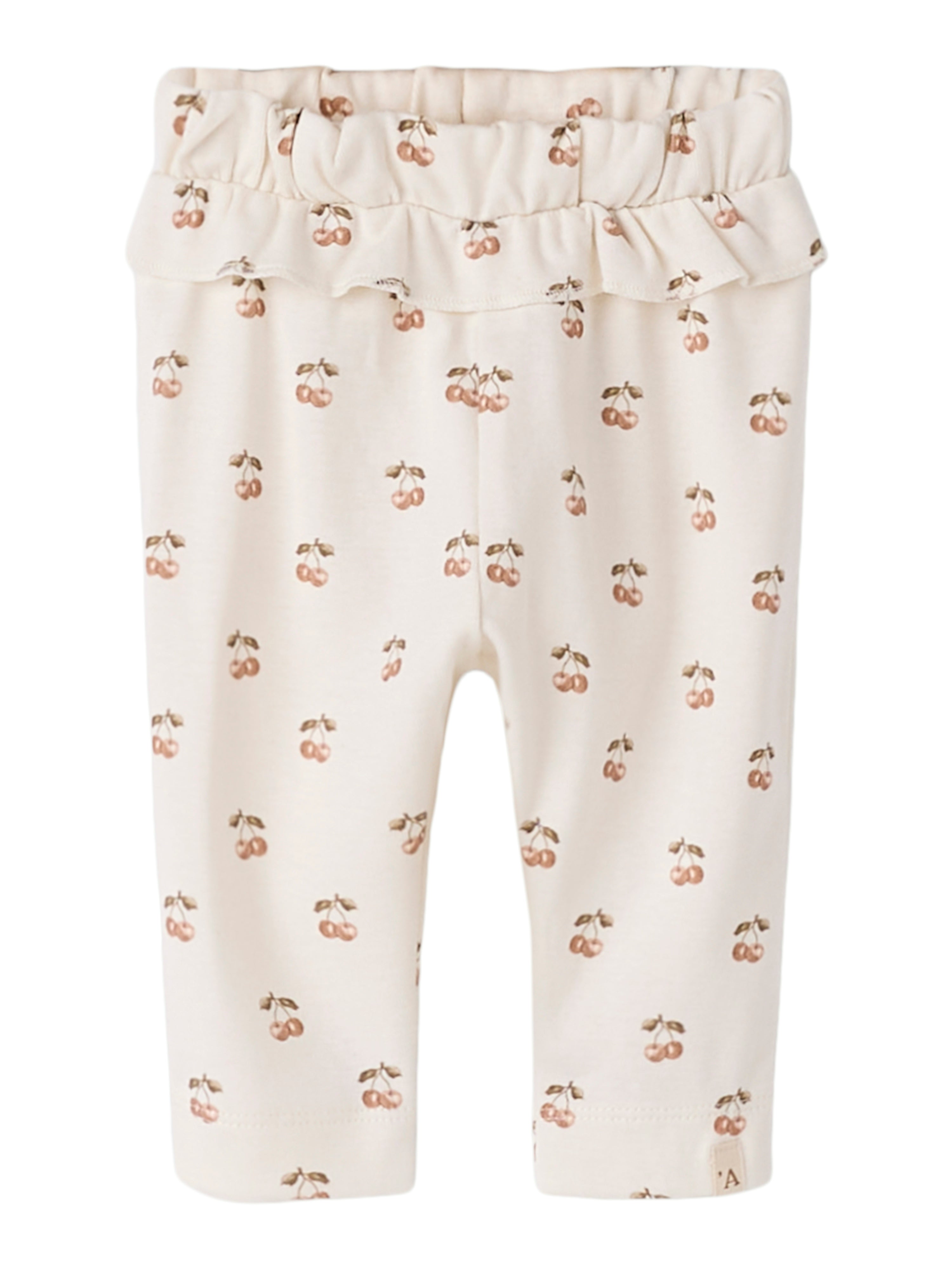 Lil Atelier Layo Pants - Coconut Milk/Cherry